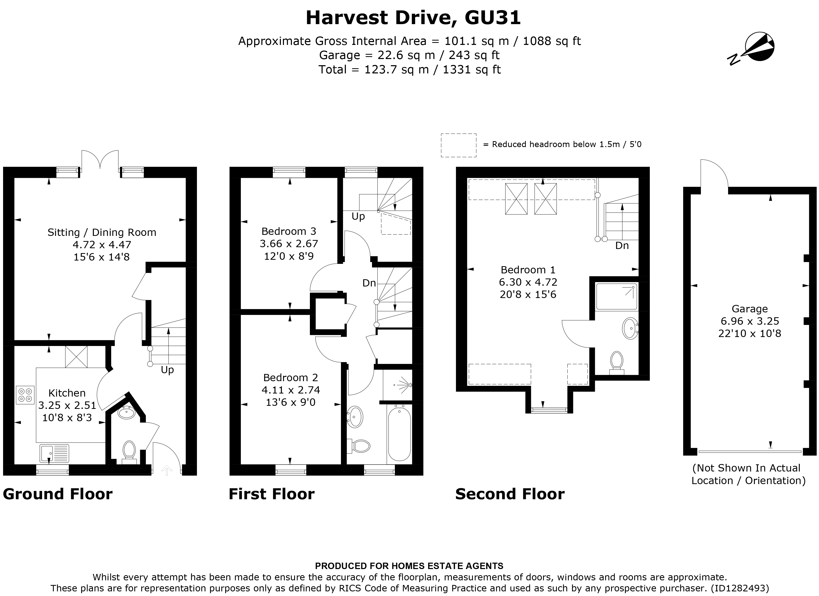 Floorplan for Petersfield, Hampshire