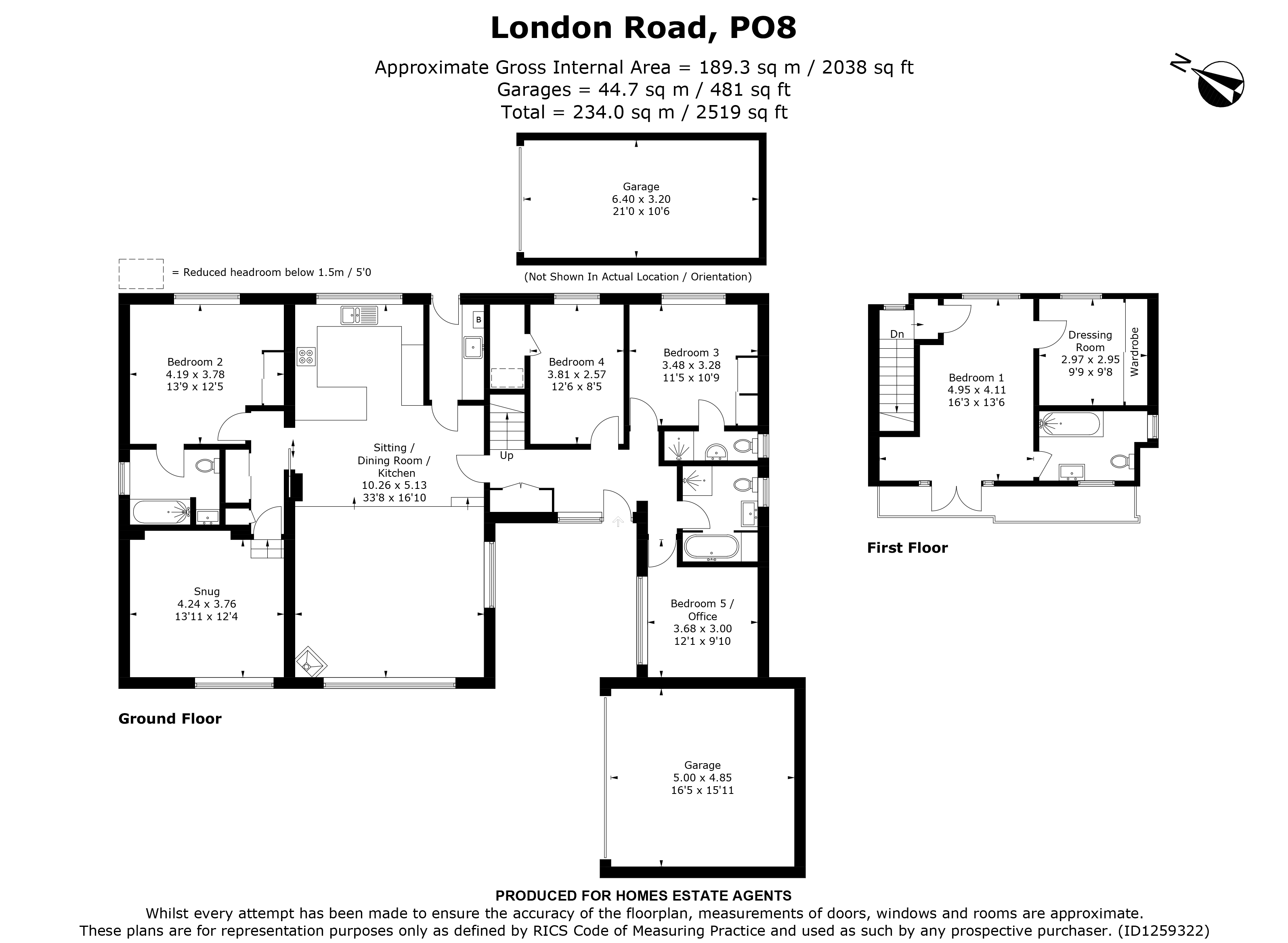 Floorplan for Horndean, Waterlooville, Hampshire