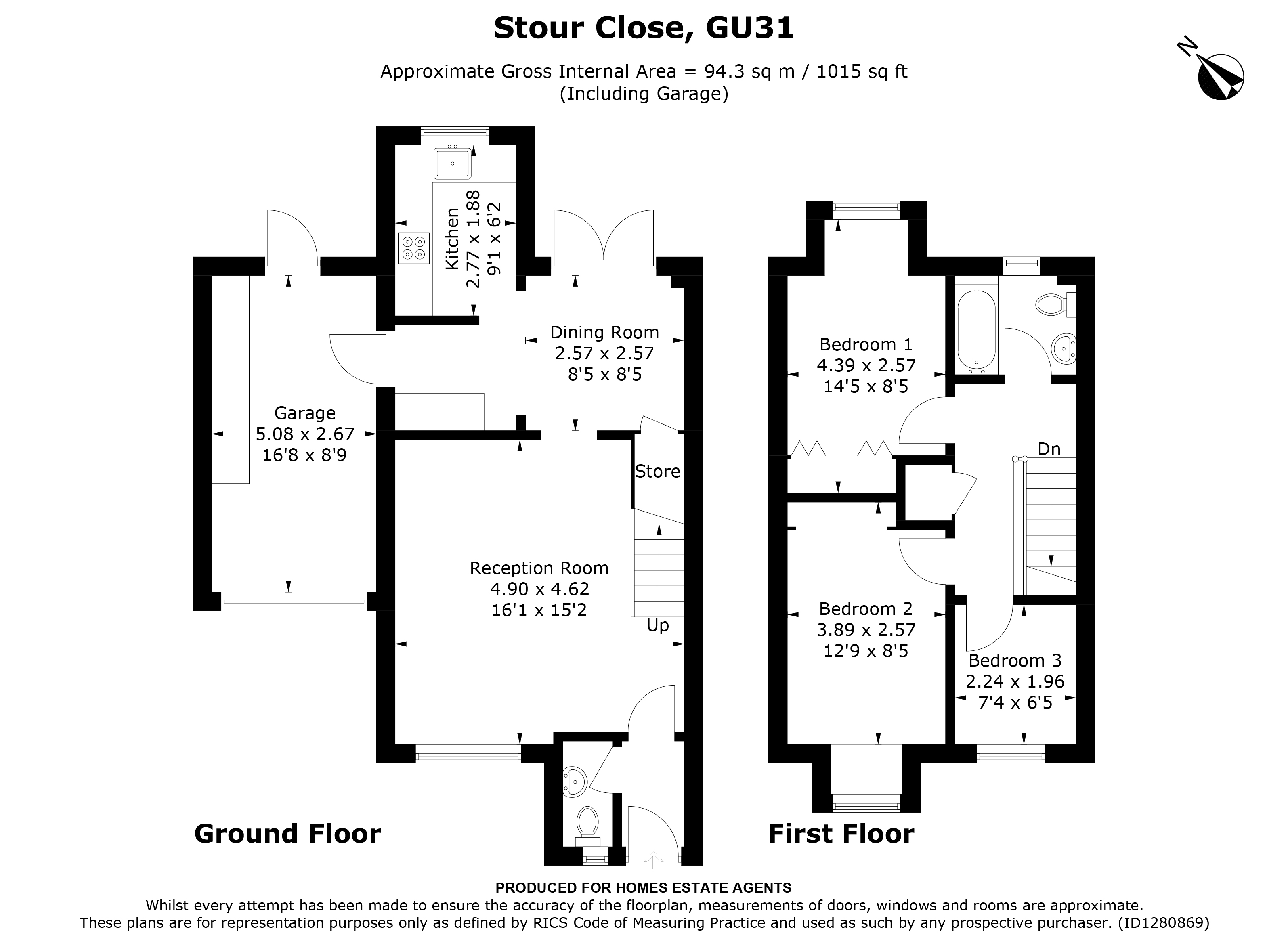 Floorplan for Petersfield, Hampshire