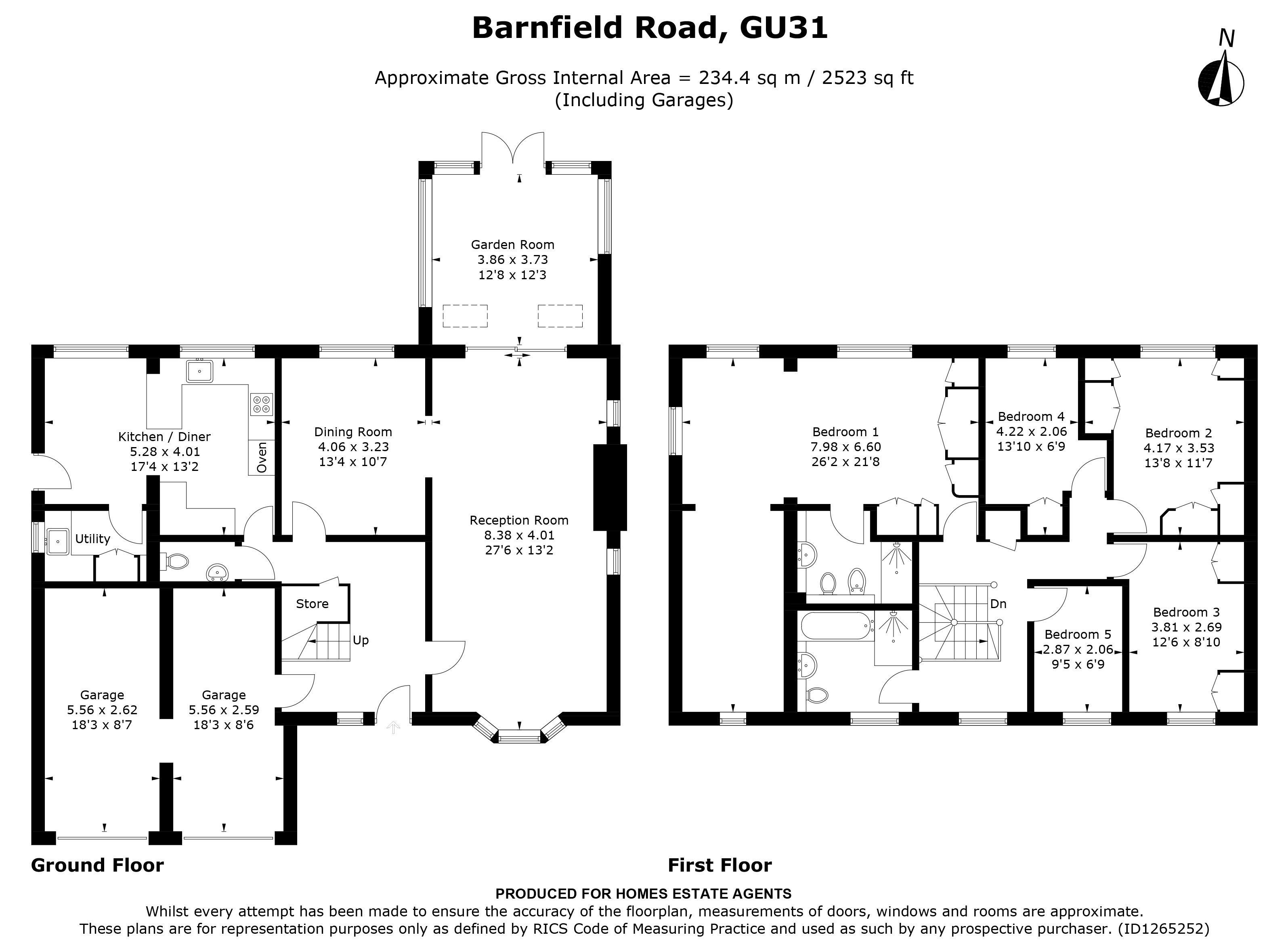 Floorplan for Petersfield, Hampshire