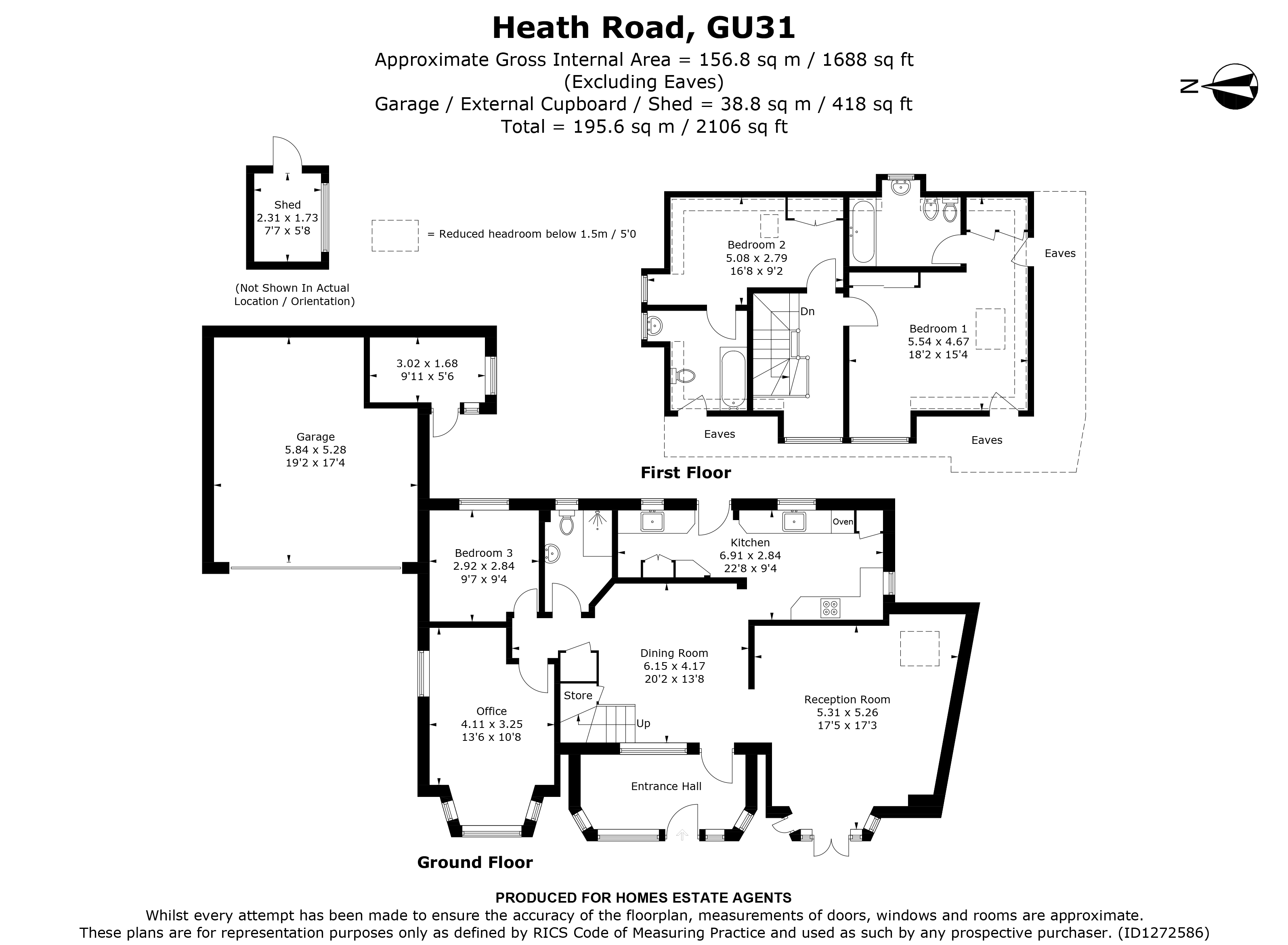 Floorplan for Petersfield, Hampshire