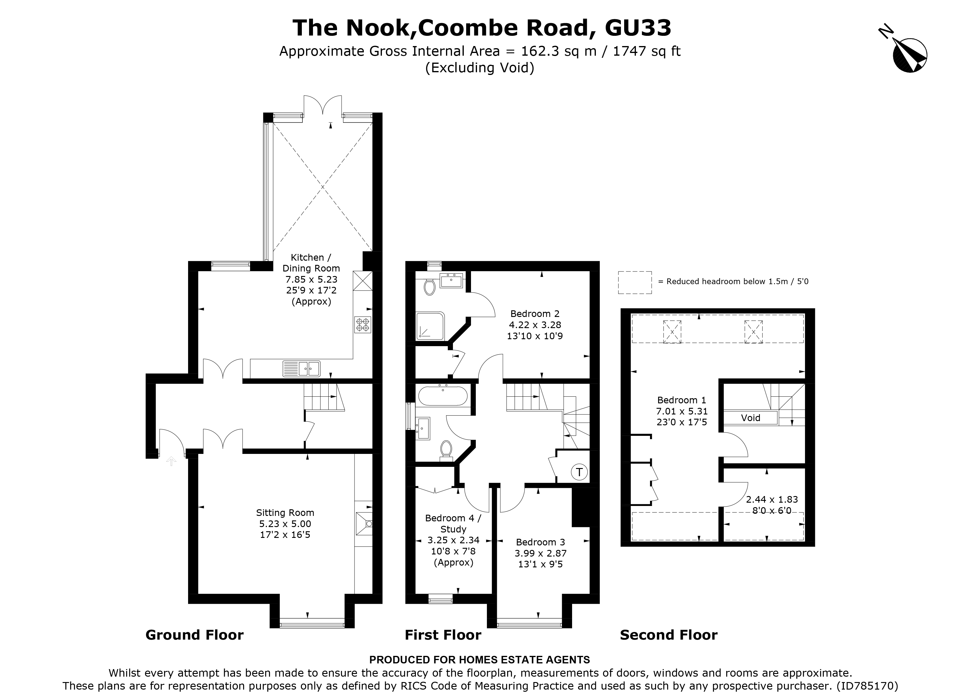 Floorplan for Hill Brow, Liss, West Sussex
