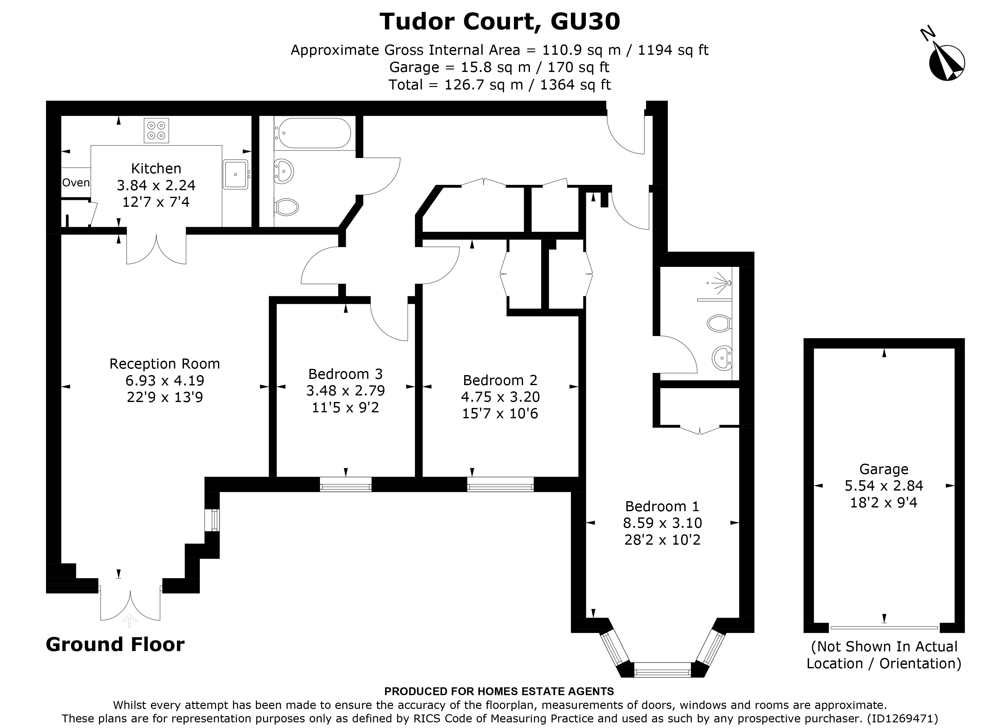Floorplan for Liphook, Hampshire