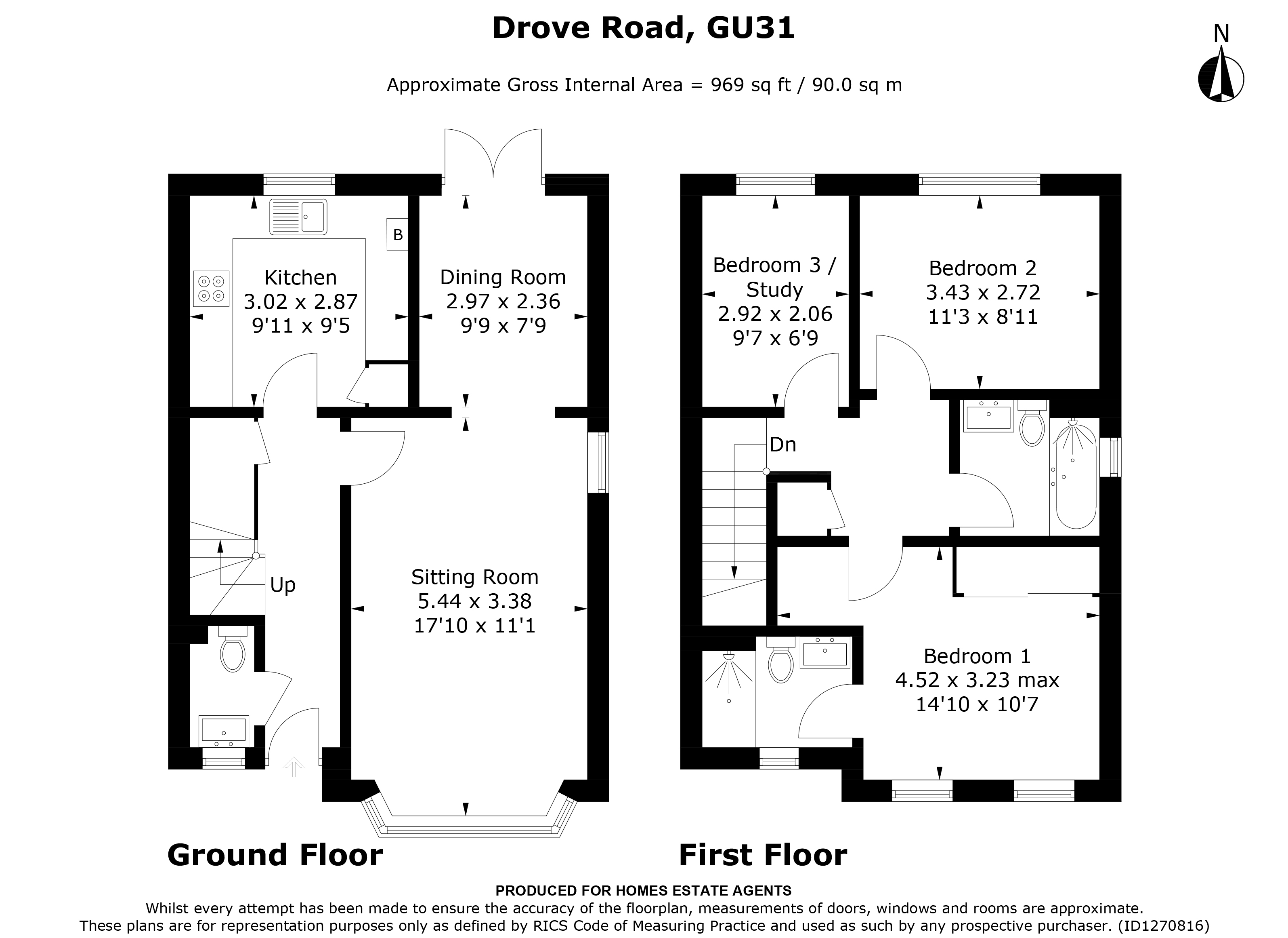 Floorplan for Petersfield, Hampshire