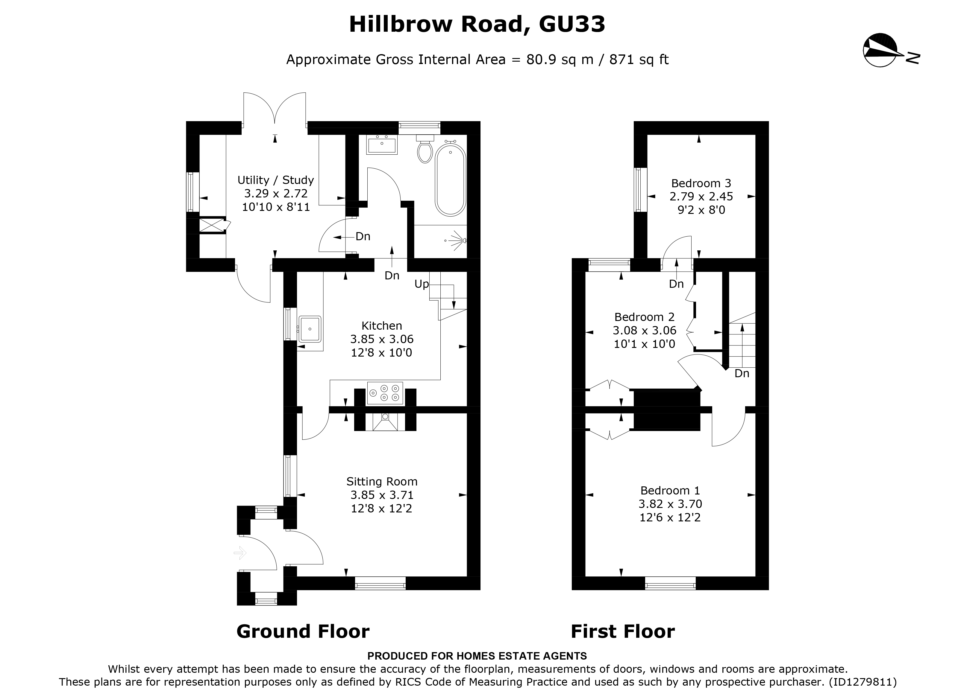 Floorplan for Liss, Hampshire