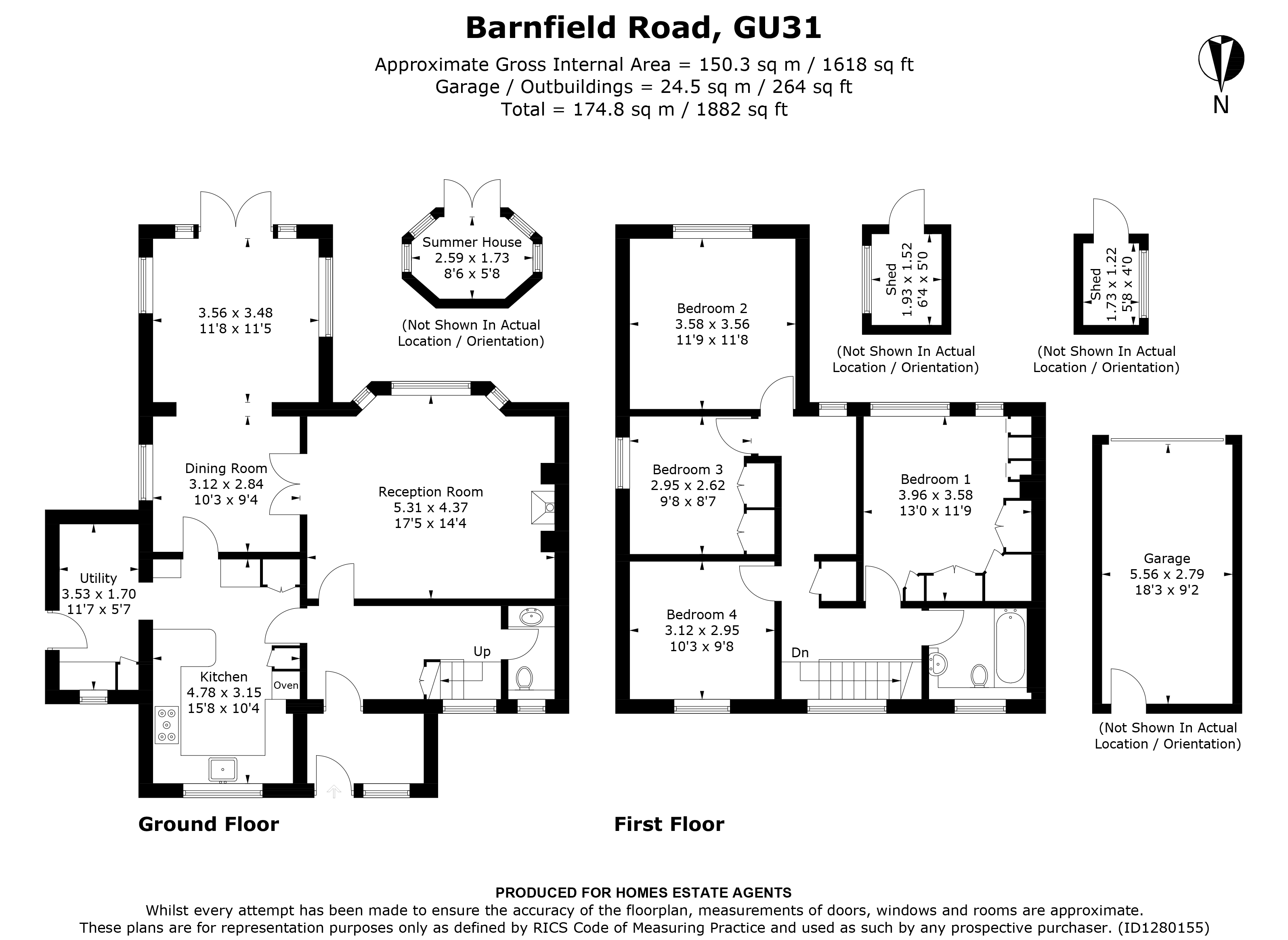 Floorplan for Petersfield, Hampshire