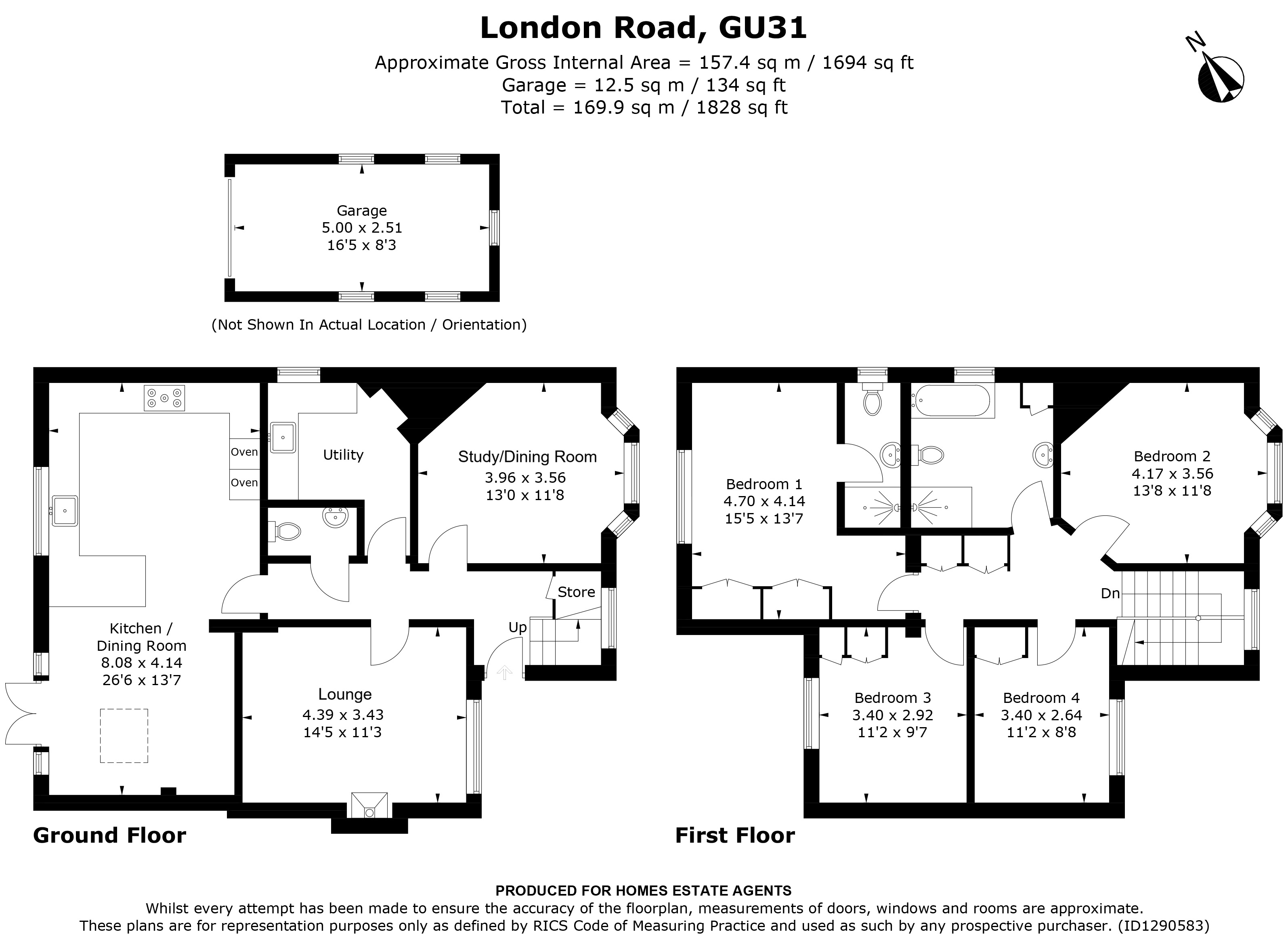Floorplan for Petersfield, Hampshire