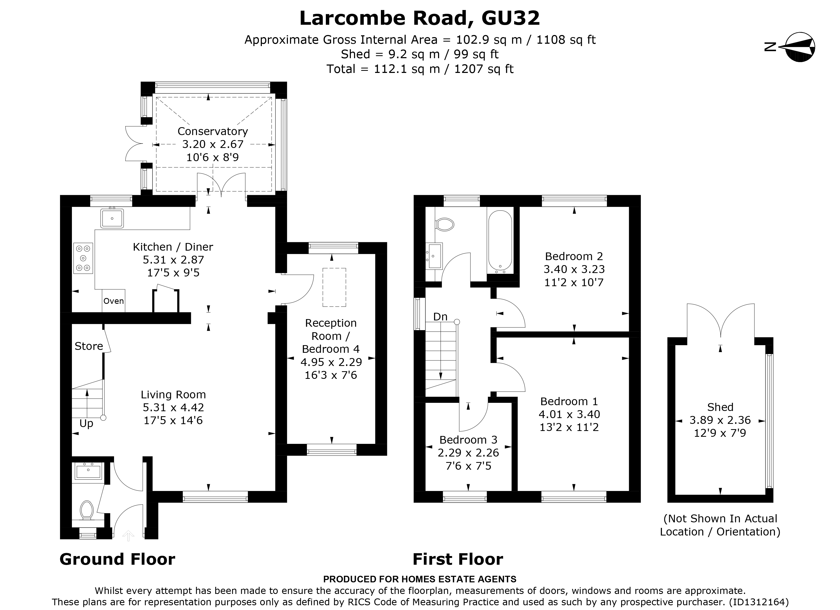 Floorplan for Petersfield, Hampshire