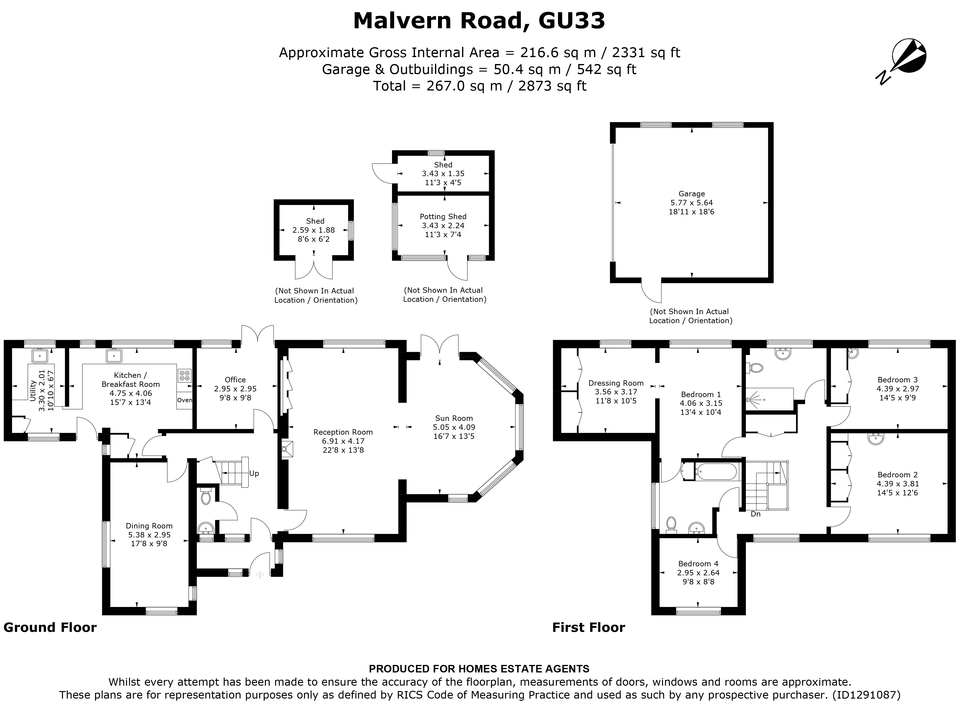 Floorplan for Hill Brow, Liss, Hampshire
