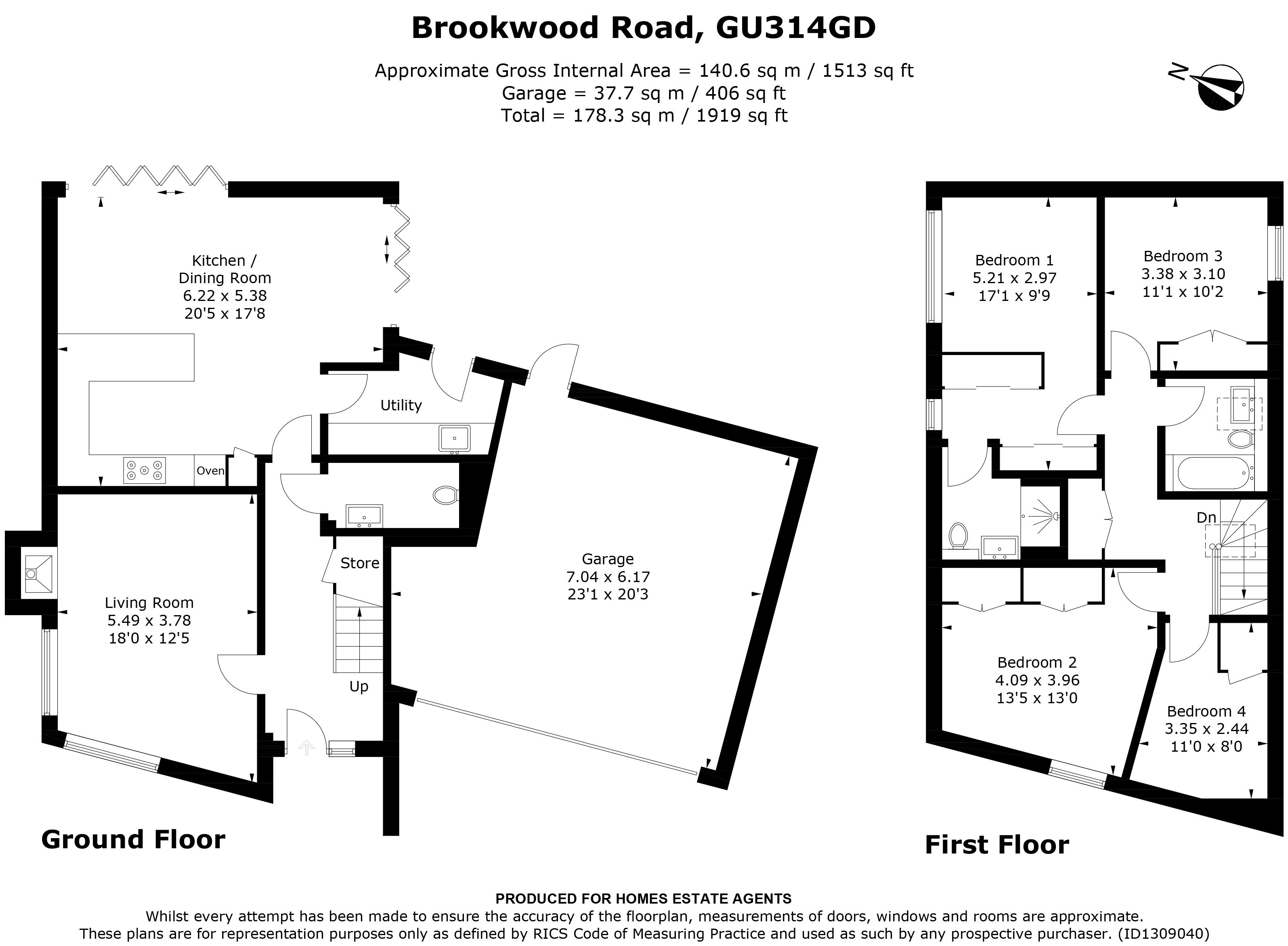 Floorplan for Petersfield, Hampshire