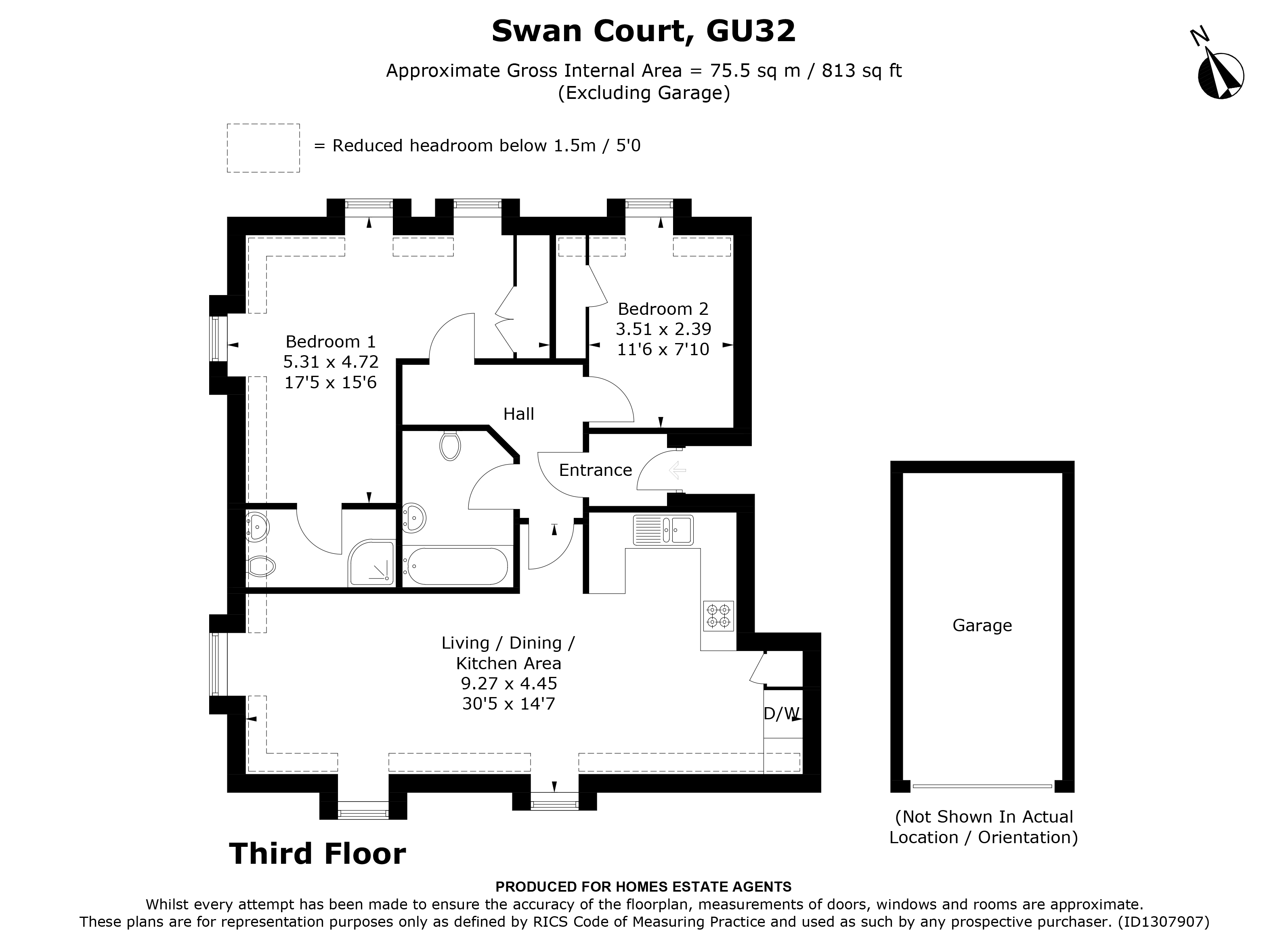 Floorplan for Petersfield, Hampshire