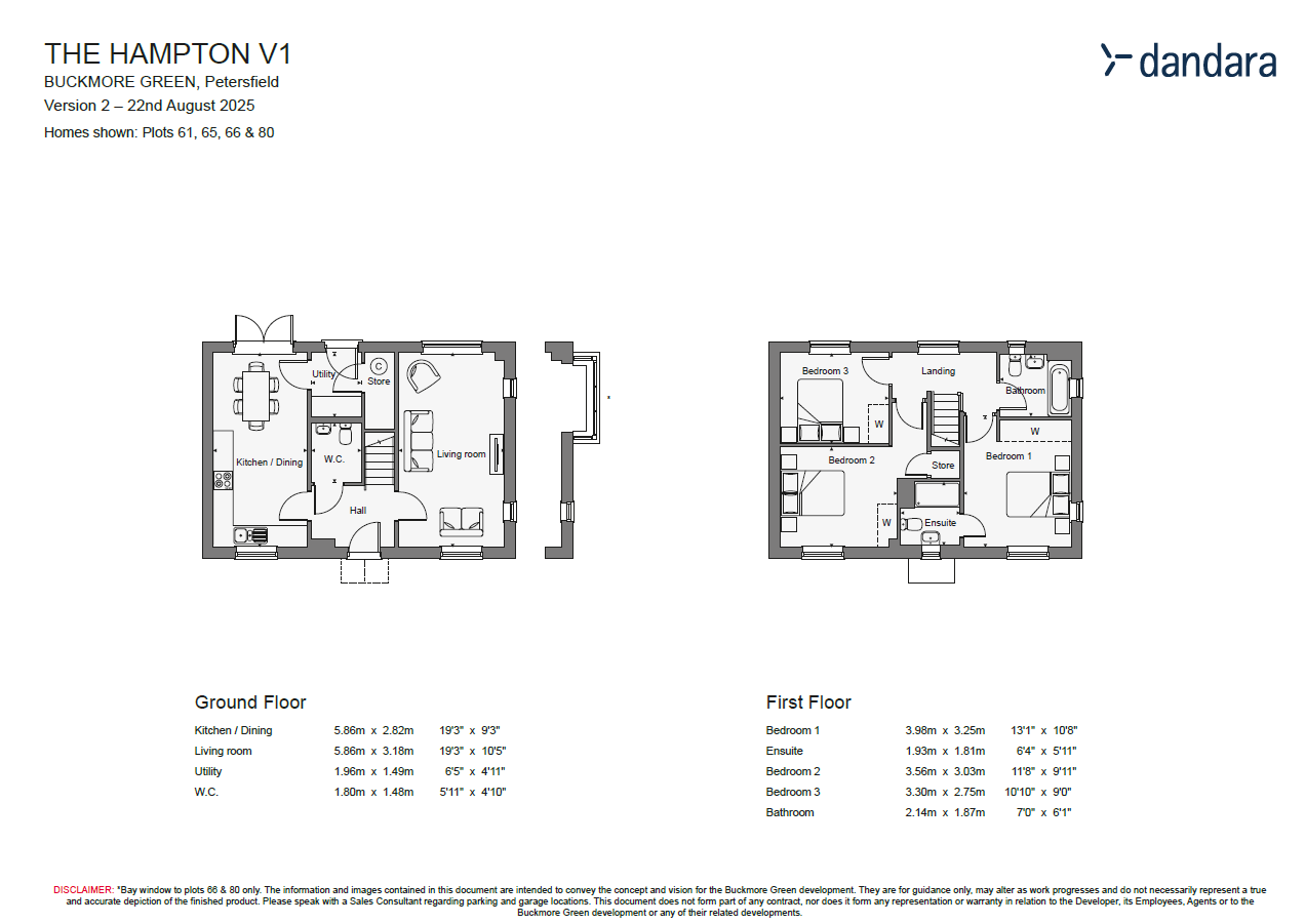 Floorplan for Petersfield, Hampshire