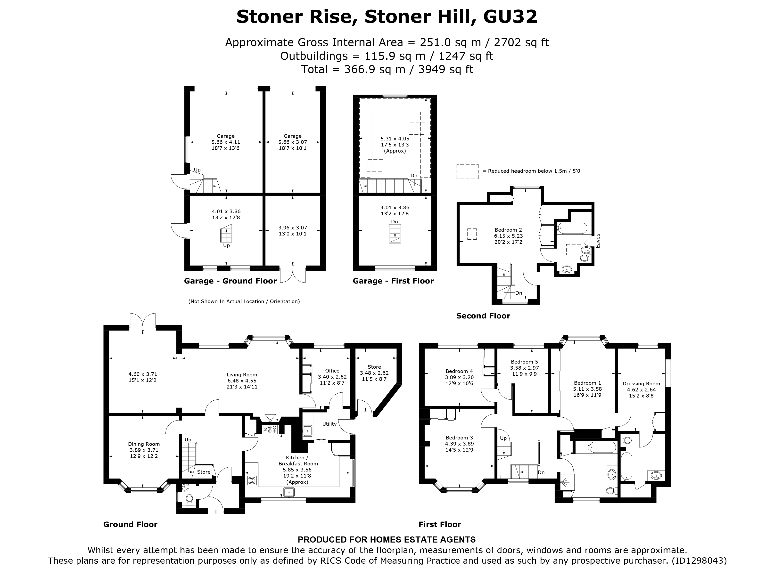 Floorplan for Steep, Petersfield, Hampshire