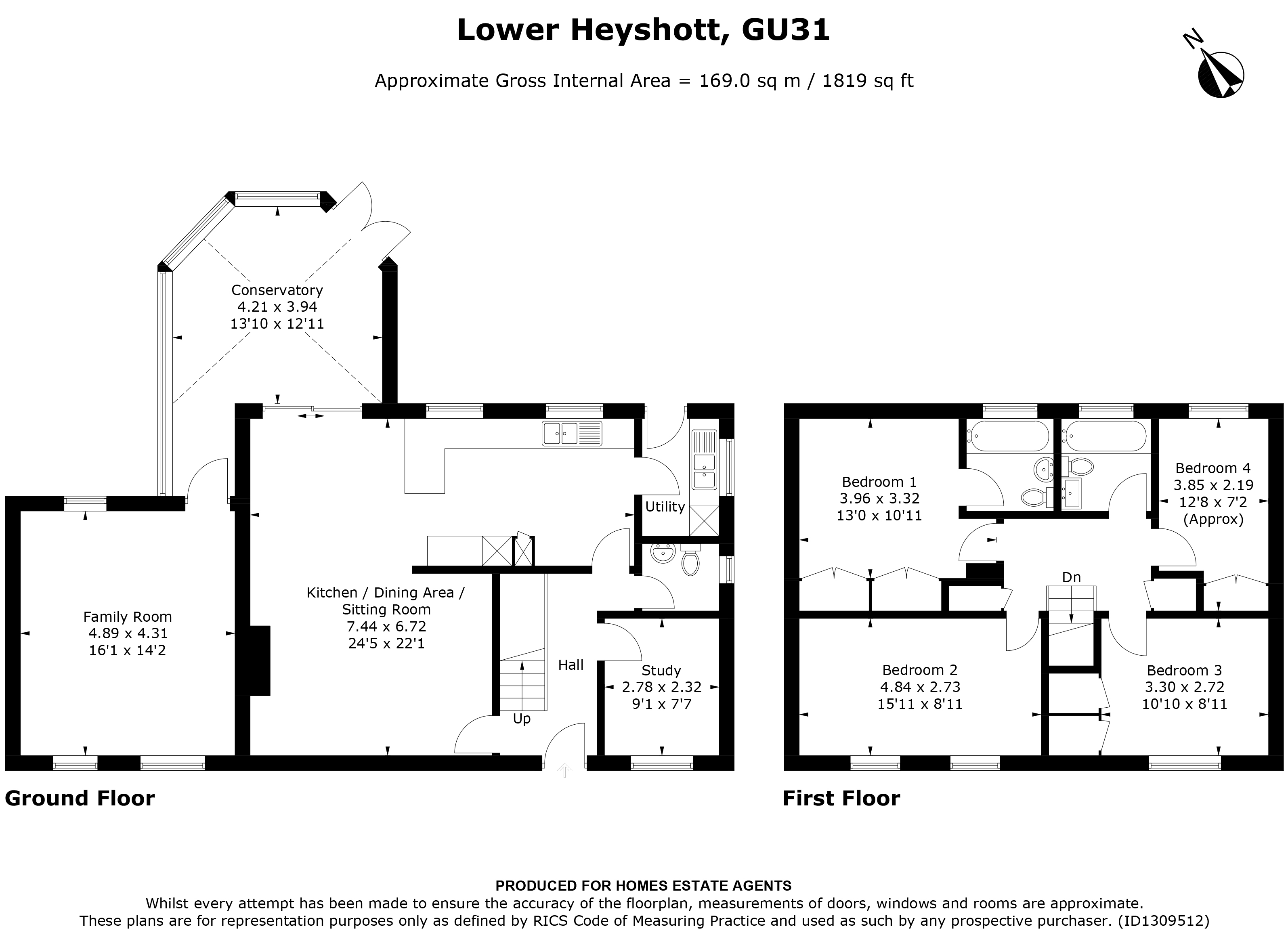Floorplan for Petersfield, Hampshire