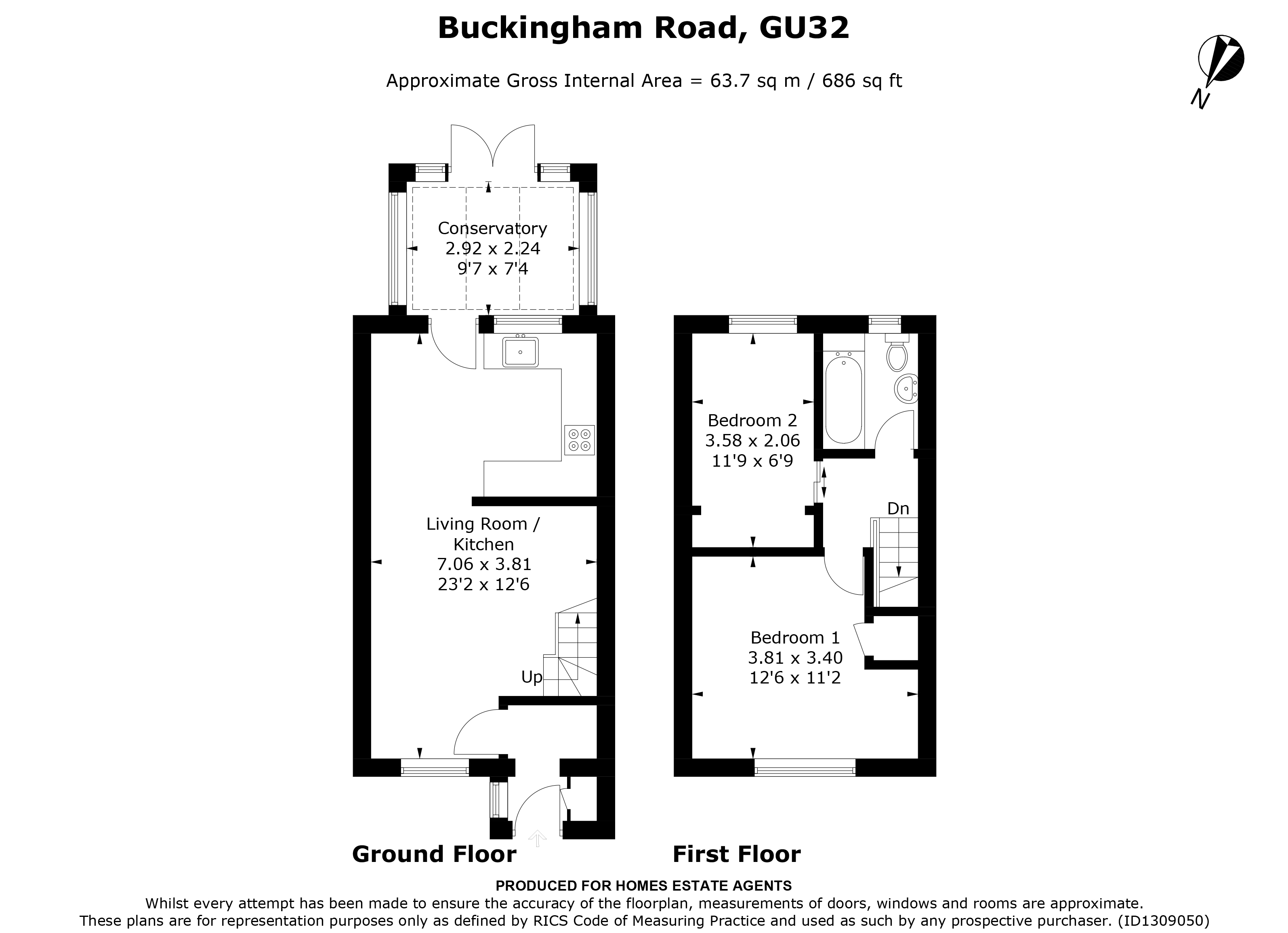 Floorplan for Petersfield, Hampshire