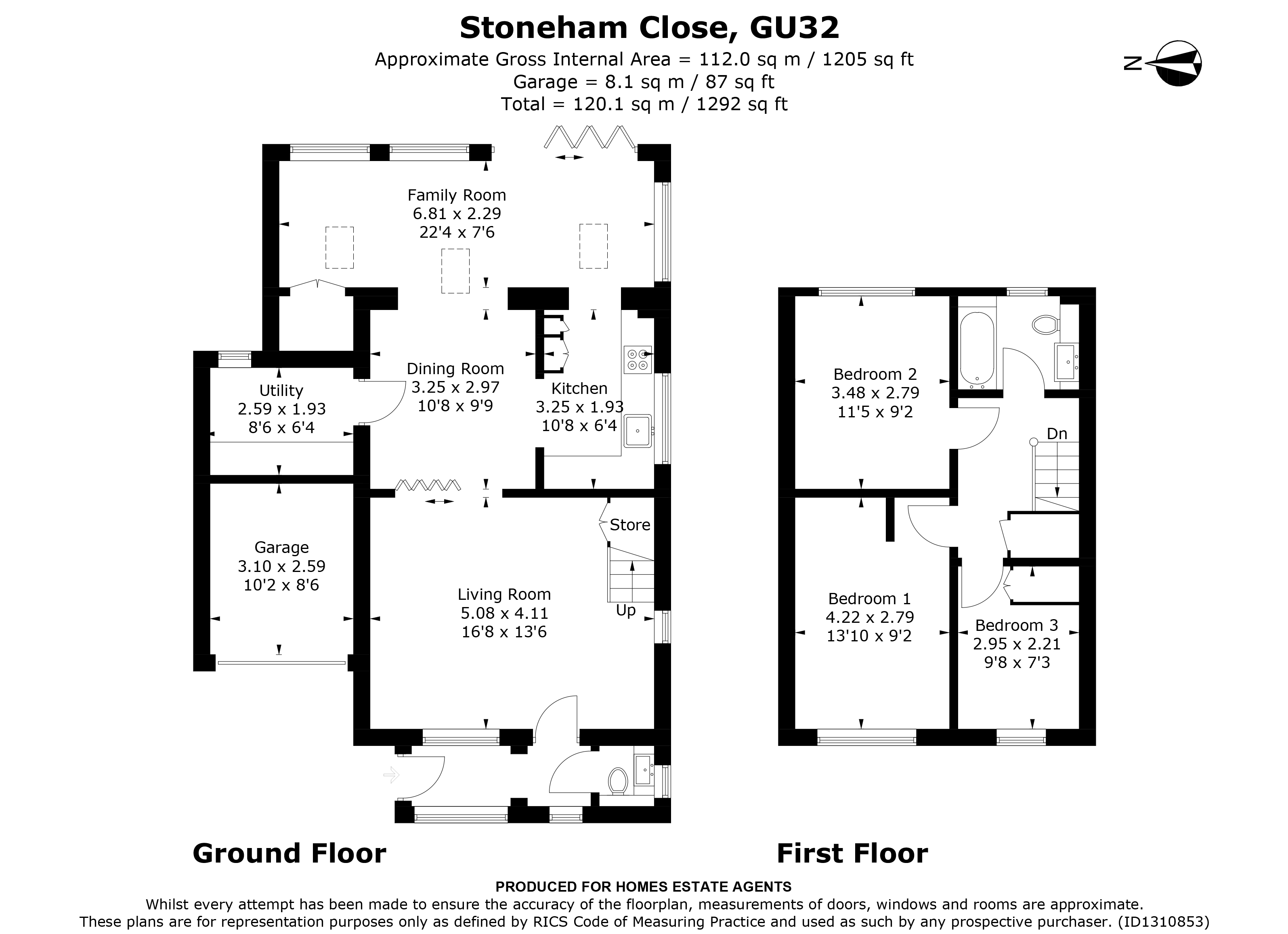 Floorplan for Petersfield, Hampshire