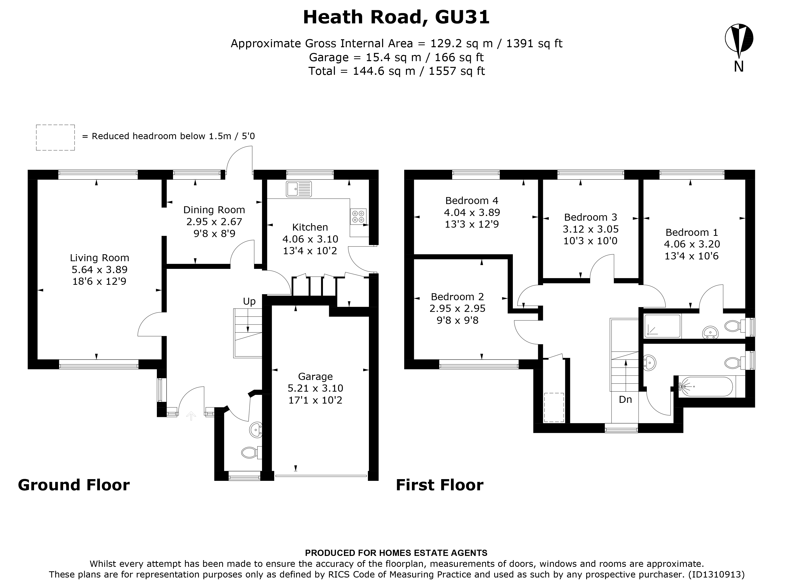 Floorplan for Petersfield, Hampshire