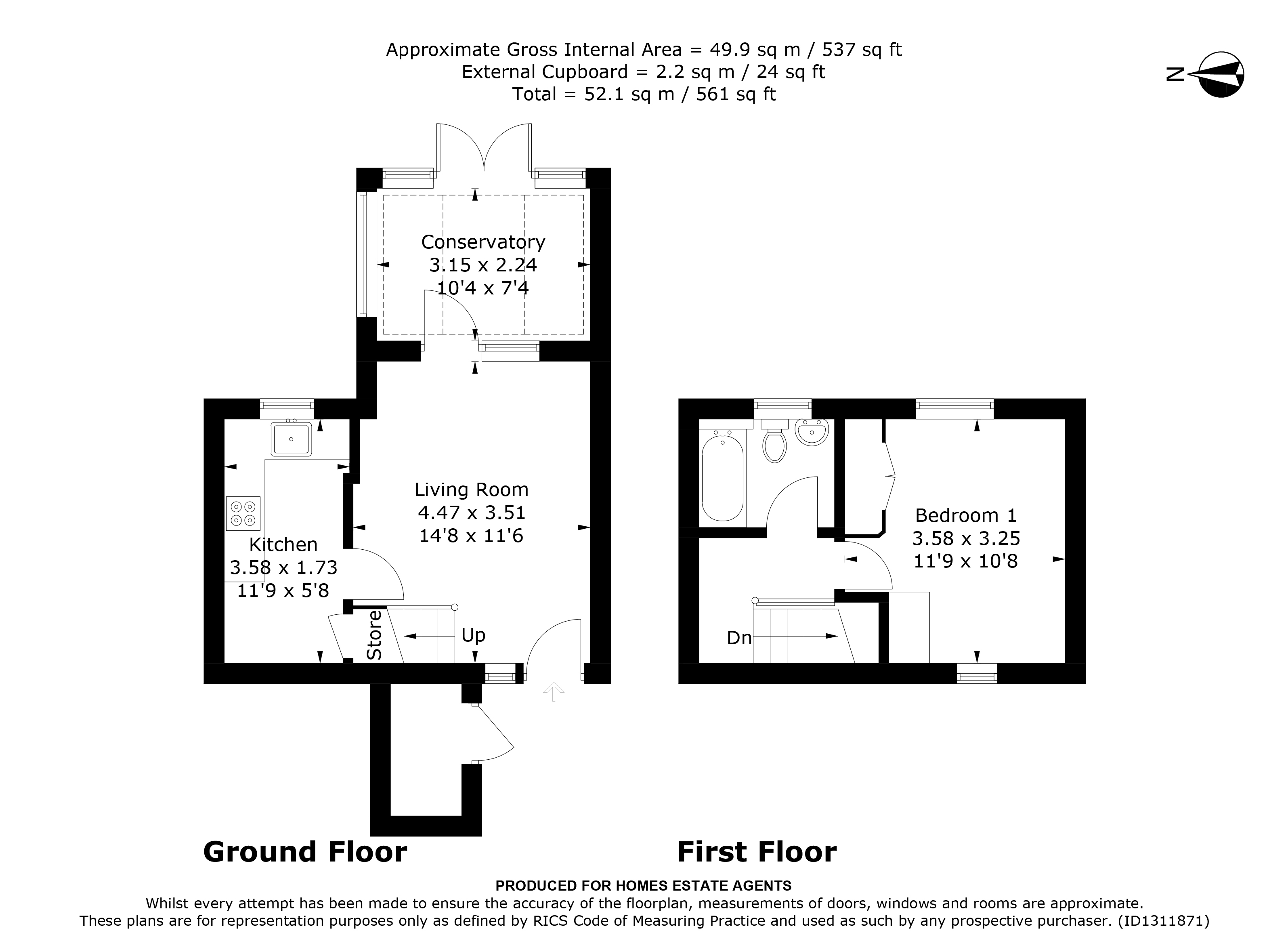 Floorplan for Liss, Hampshire