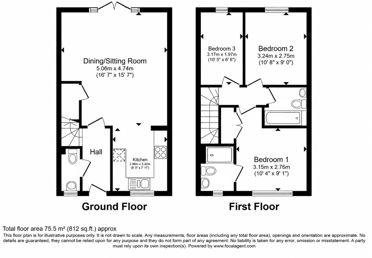 Floorplan for Petersfield, Hampshire