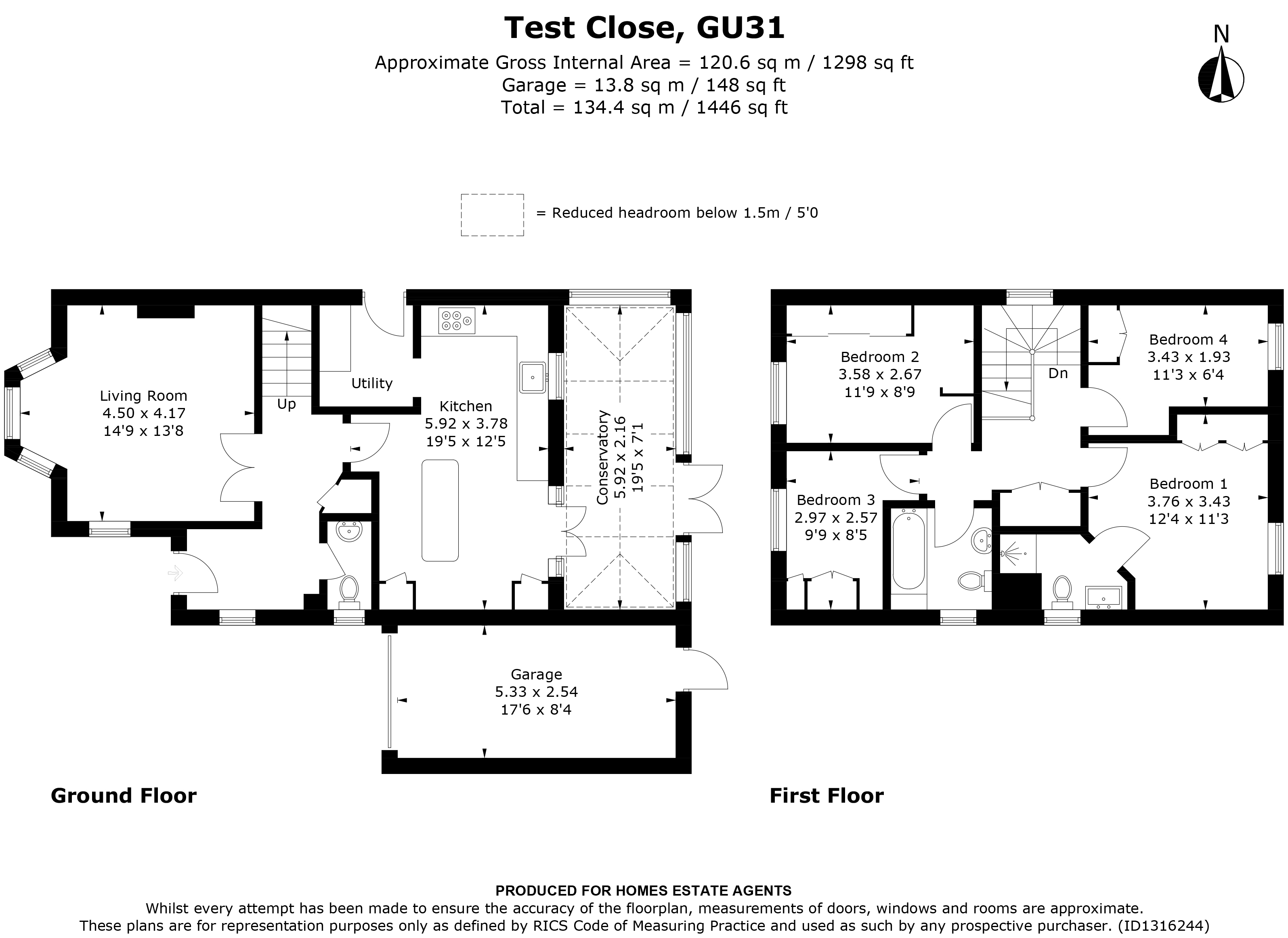 Floorplan for Petersfield, Hampshire