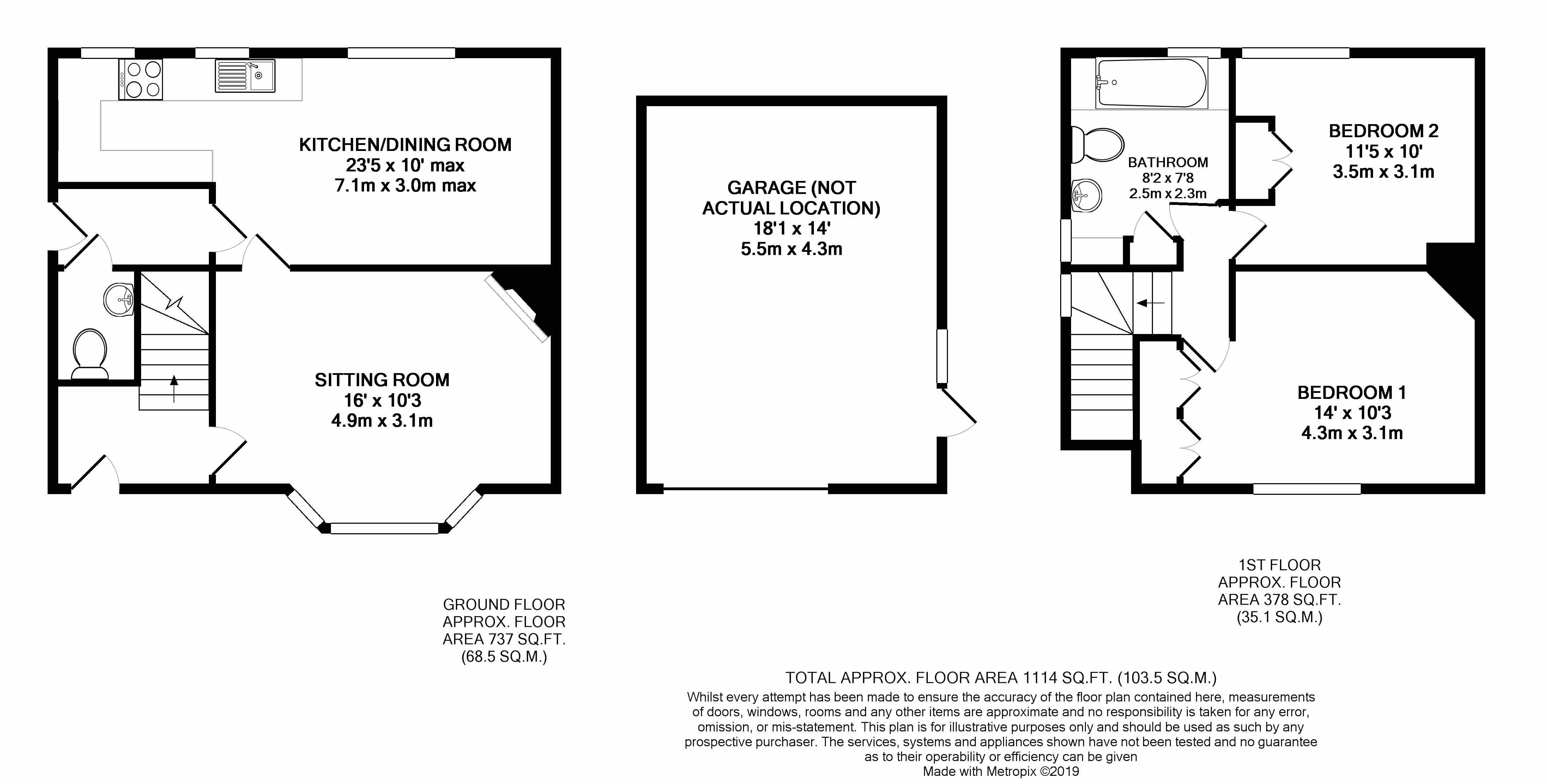 Floorplan for Stedham, Midhurst, West Sussex