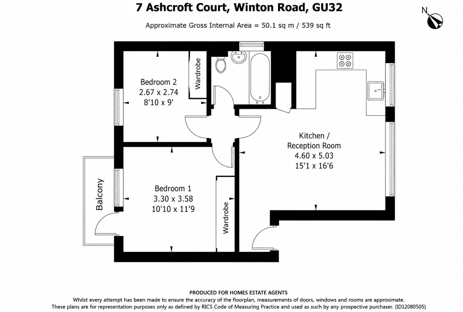 Floorplan for Petersfield, Hampshire