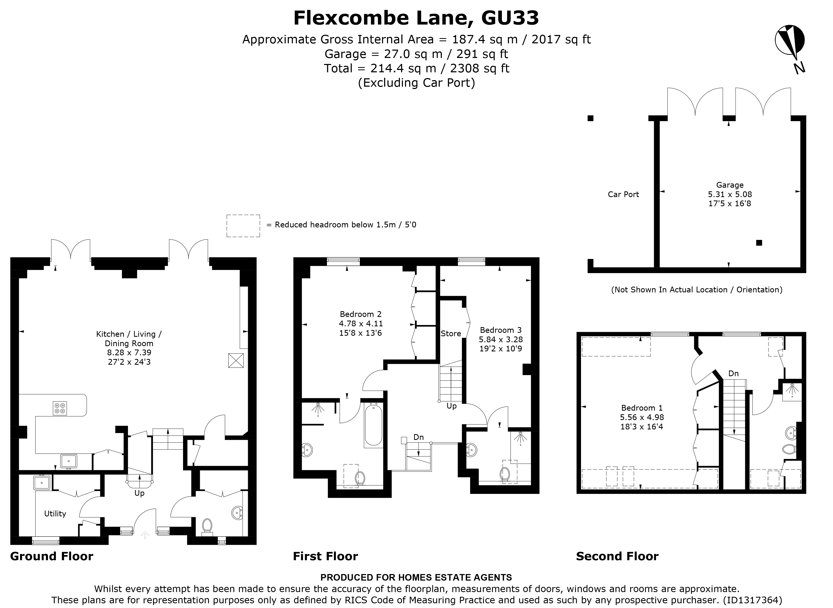 Floorplan for Flexcombe, Liss, Hampshire