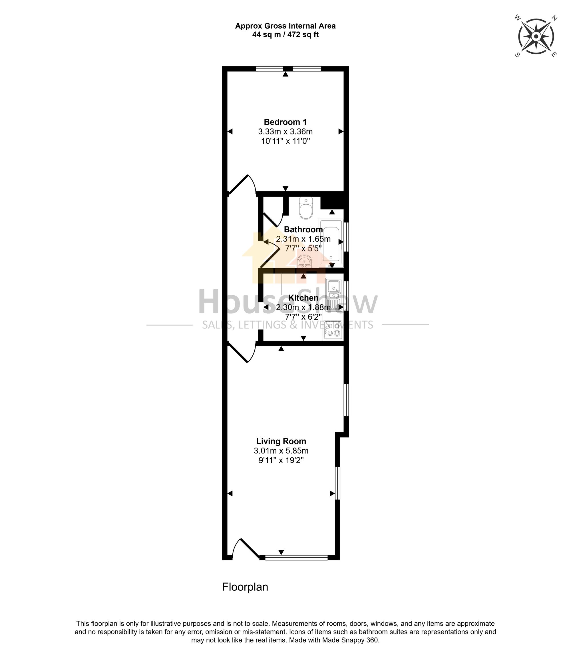 Floorplan for Stoke Road, Aylesbury, HP21
