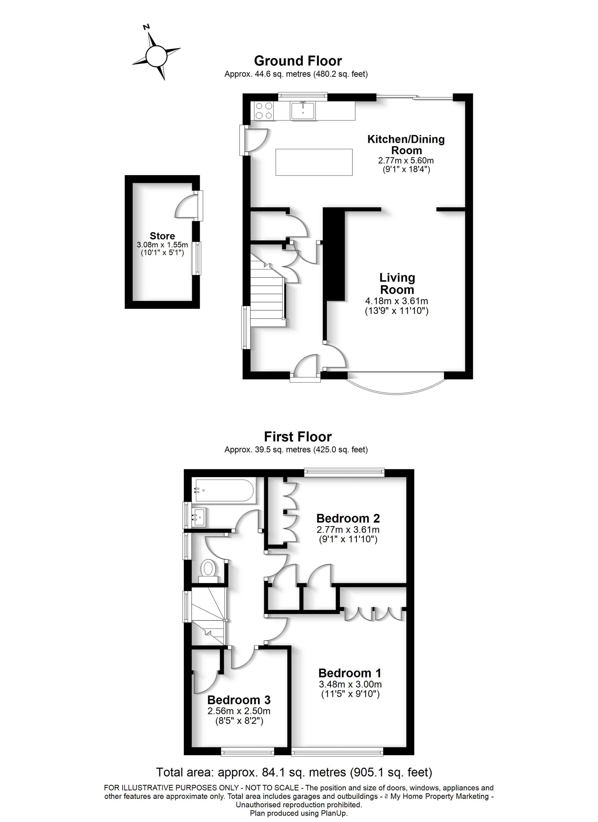 Floorplan for Cresswell Road, Chesham, HP5