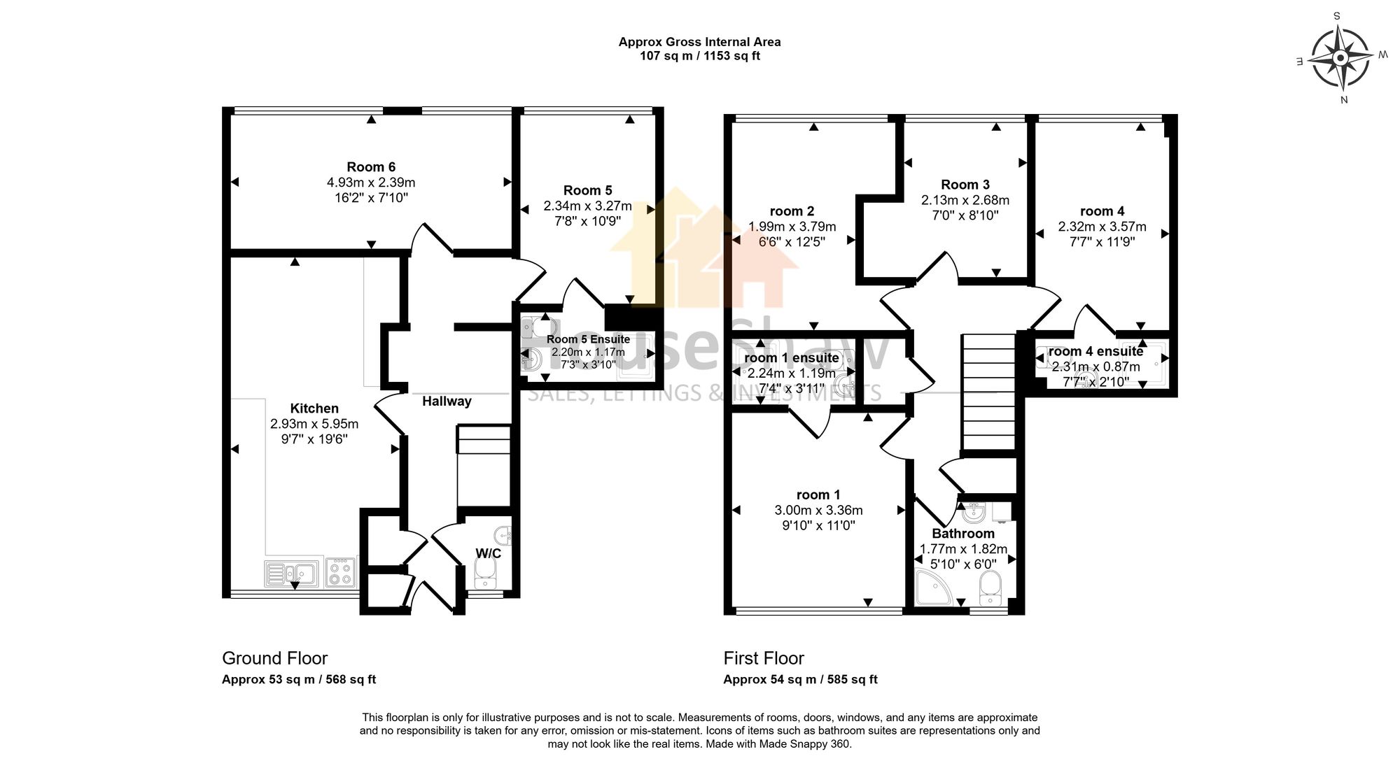 Floorplan for Hunters Hill, High Wycombe, HP13