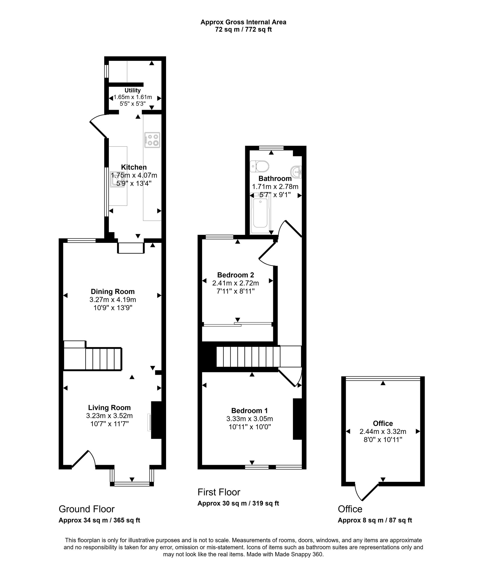 Floorplan for Berkhampstead Road, Chesham, HP5