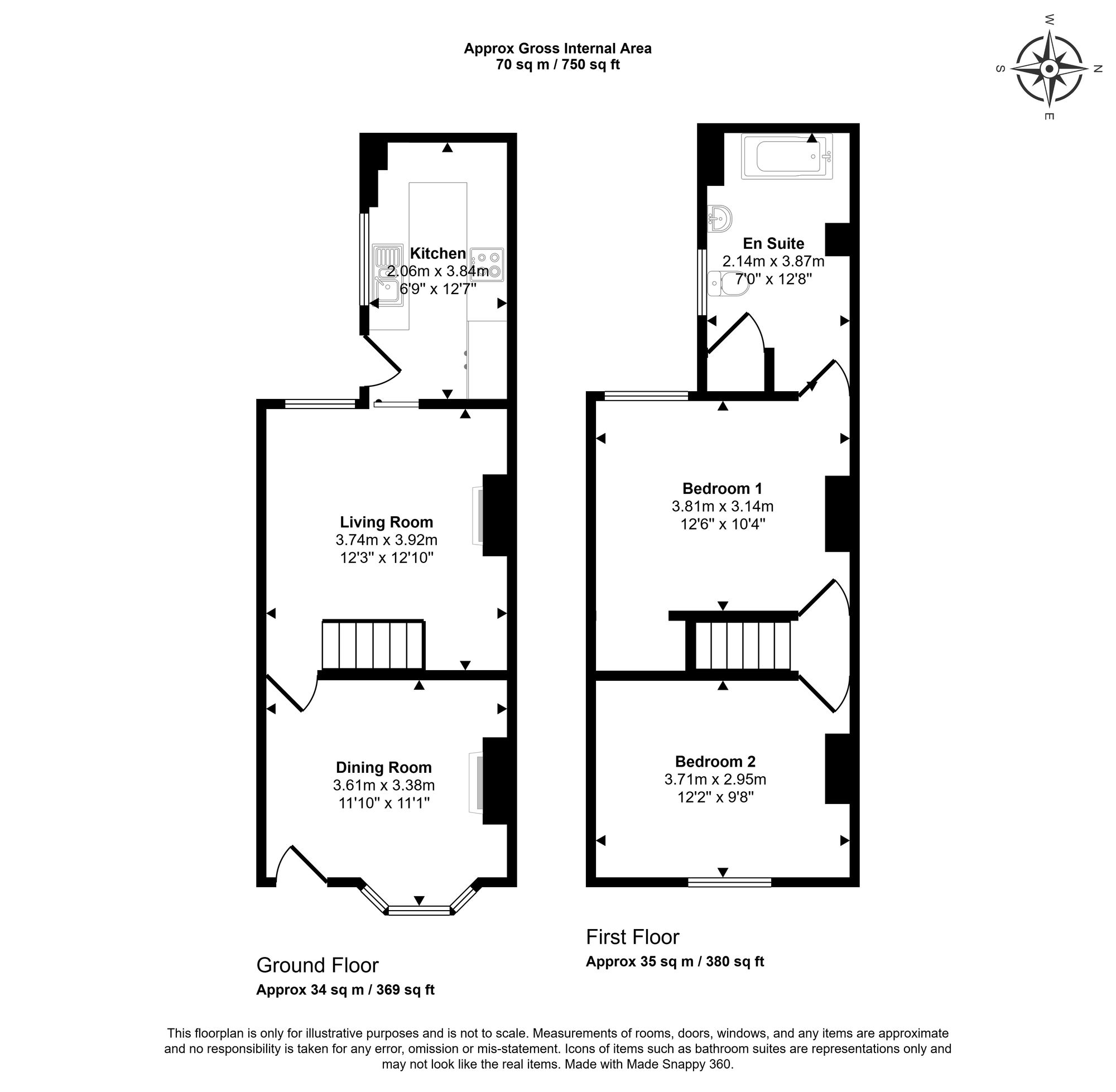 Floorplan for Bois Moor Road, Chesham, HP5