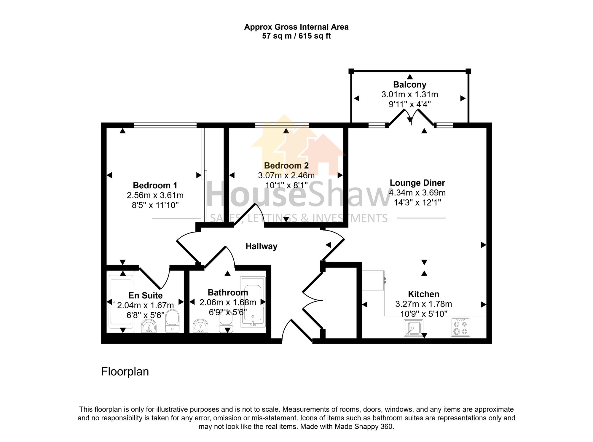 Floorplan for Chequers Avenue, High Wycombe, HP11