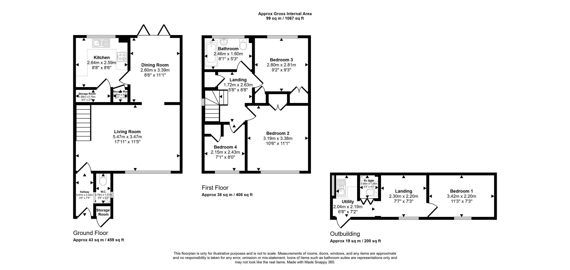 Floorplan for Upper Belmont Road, Chesham, HP5