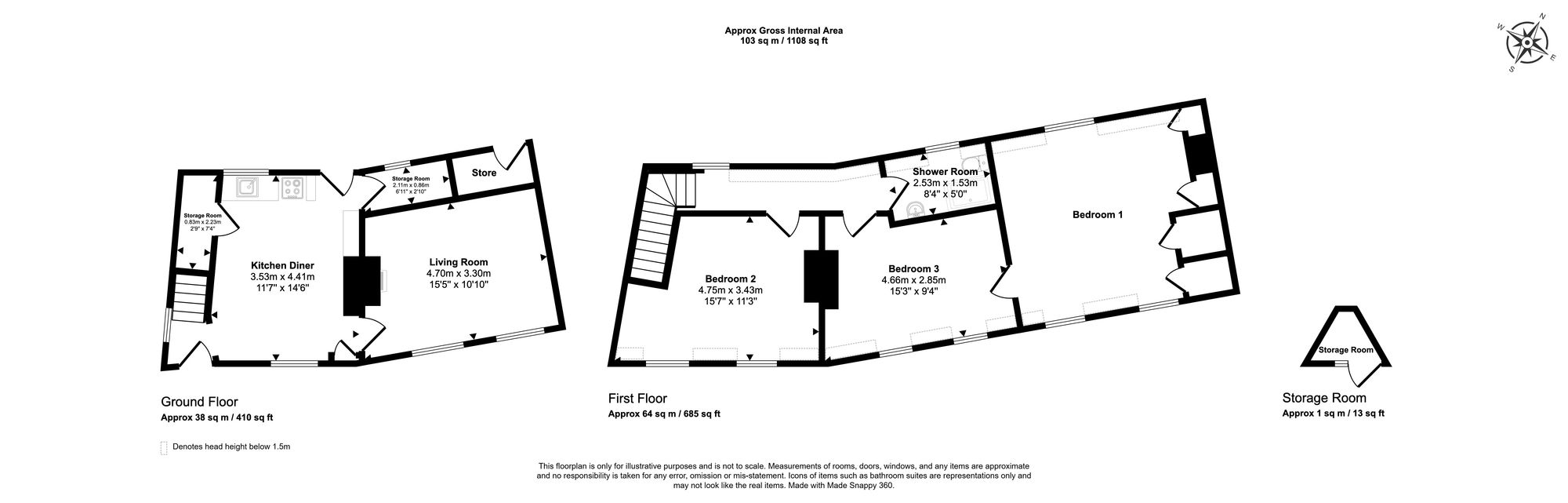 Floorplan for Church Street, Chesham, HP5