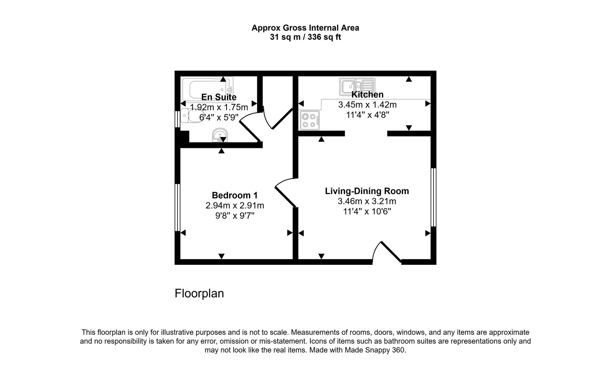 Floorplan for Jubilee Road, Jubilee Court Jubilee Road, HP11