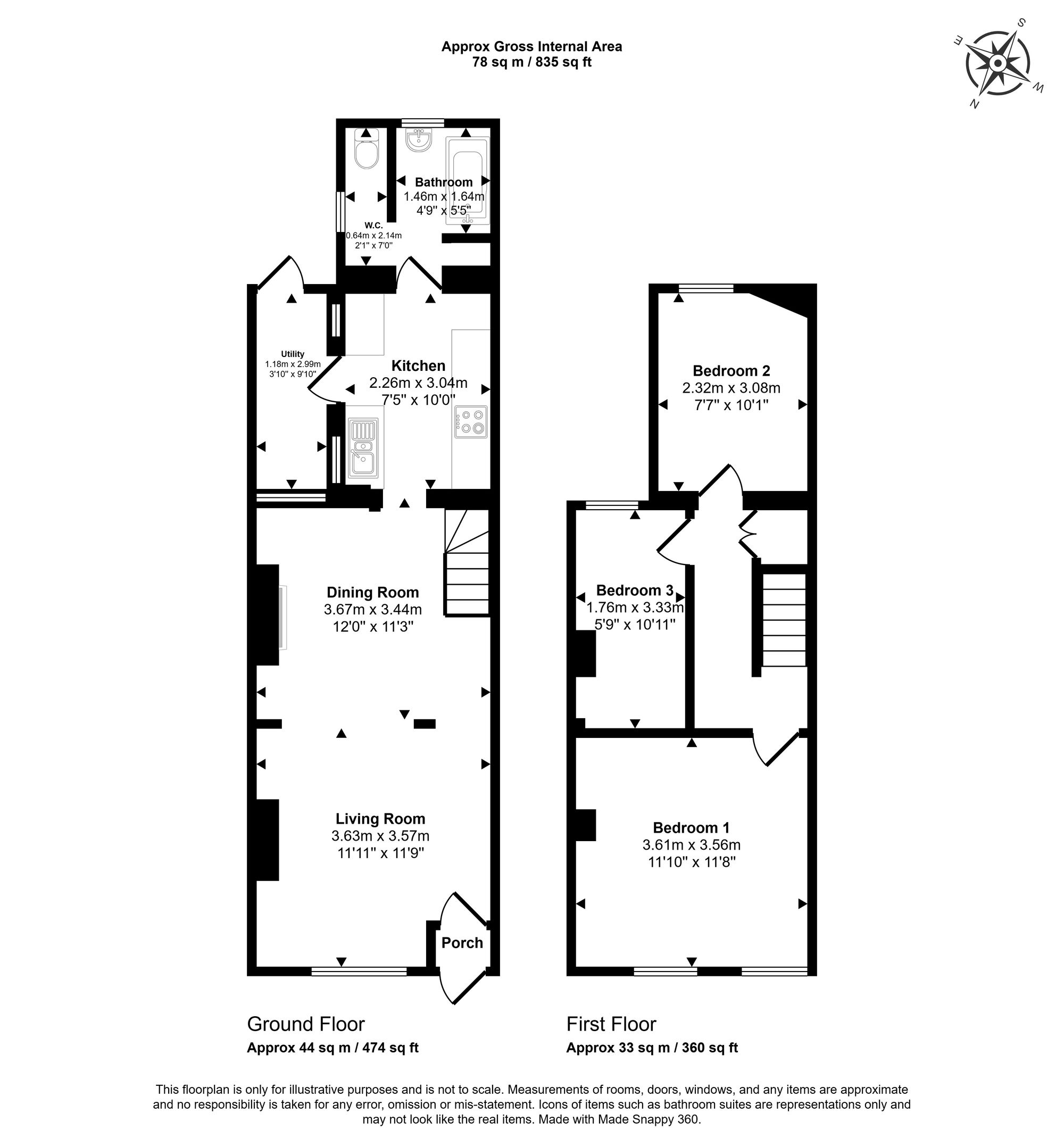 Floorplan for Northern Road, Aylesbury, HP19