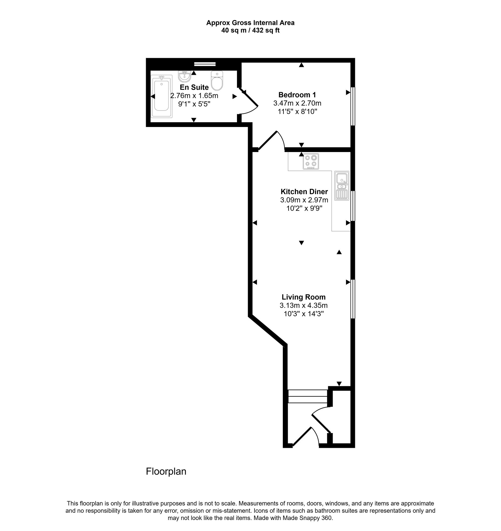 Floorplan for Broad Street, Copsham House, HP5