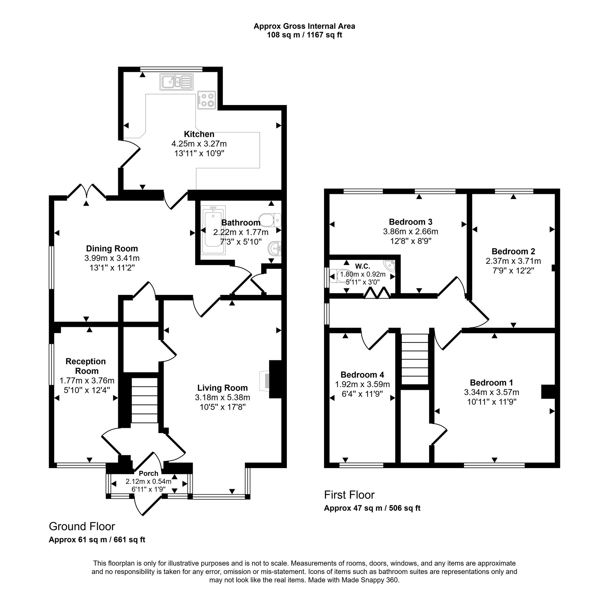 Floorplan for Chartridge Lane, Chesham, HP5