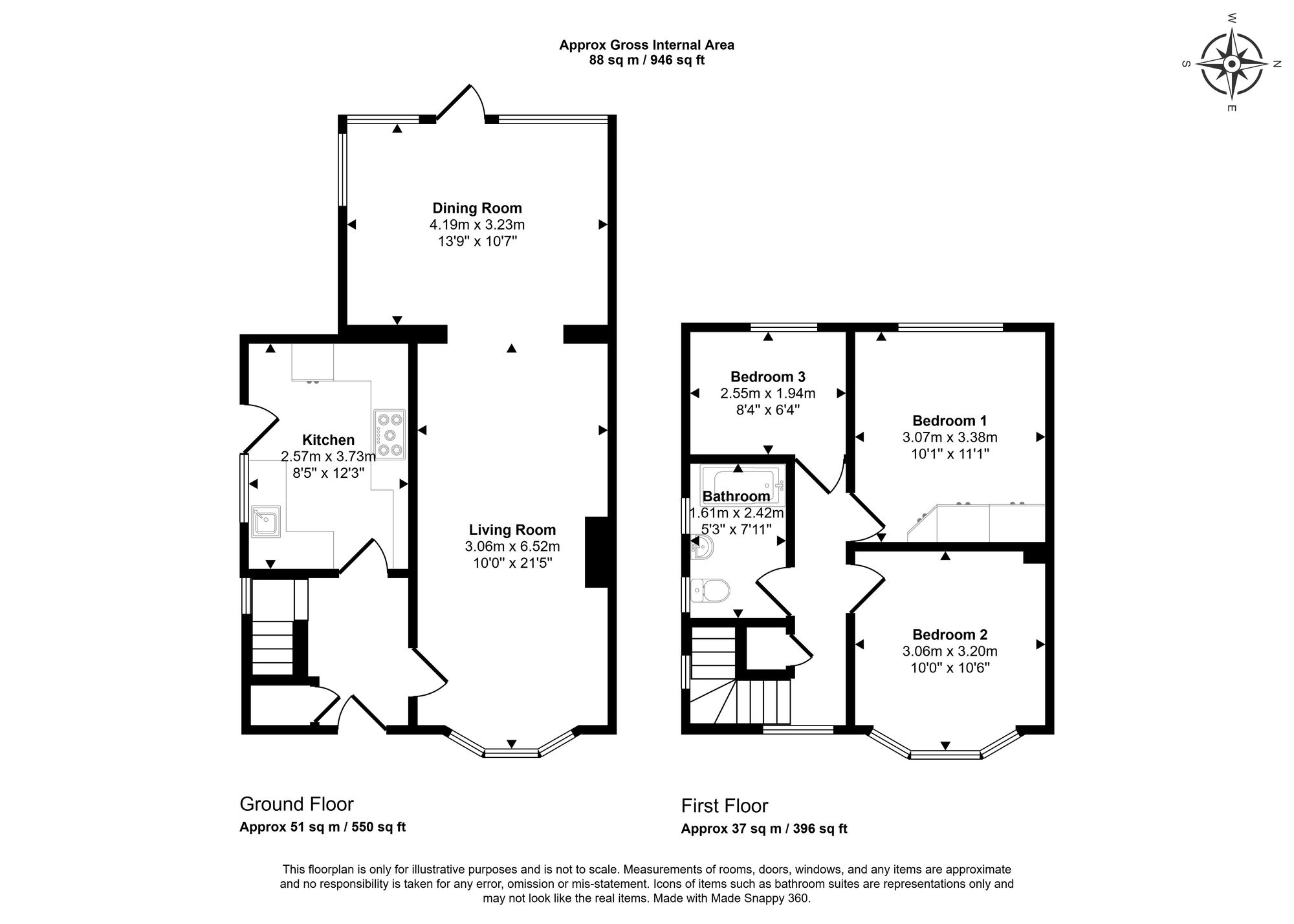 Floorplan for Chessmount Rise, Chesham, HP5