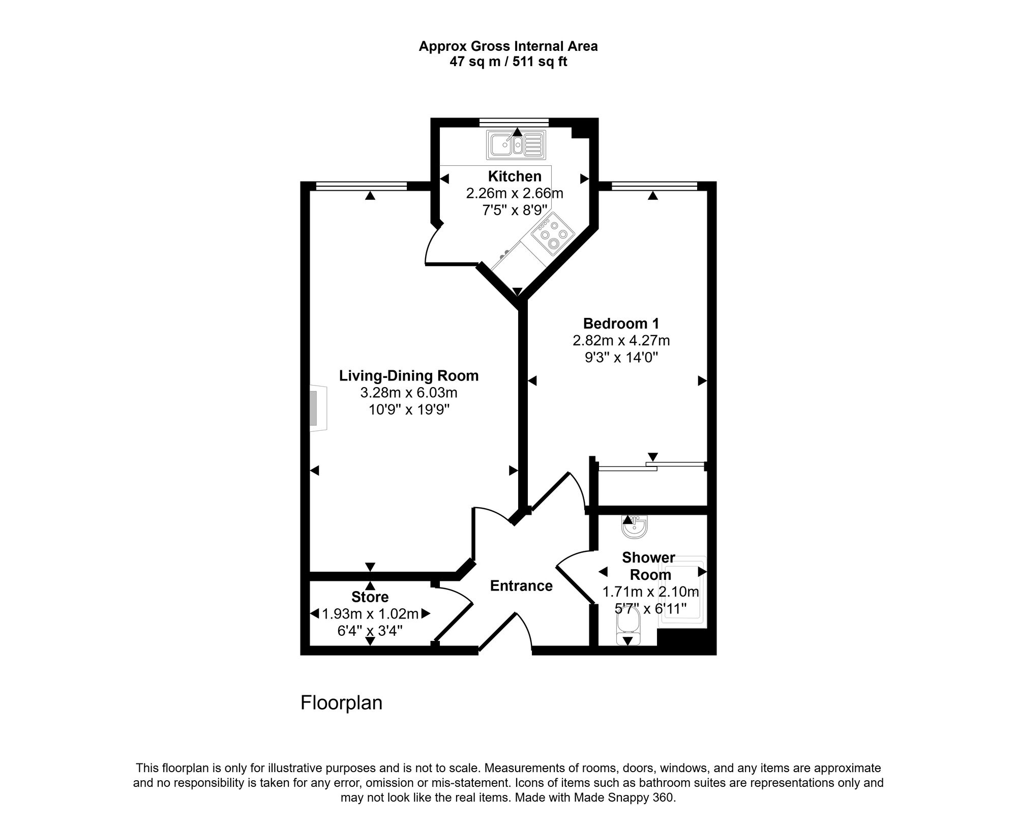 Floorplan for Liberty Court, 7 Bellingdon Road, HP5
