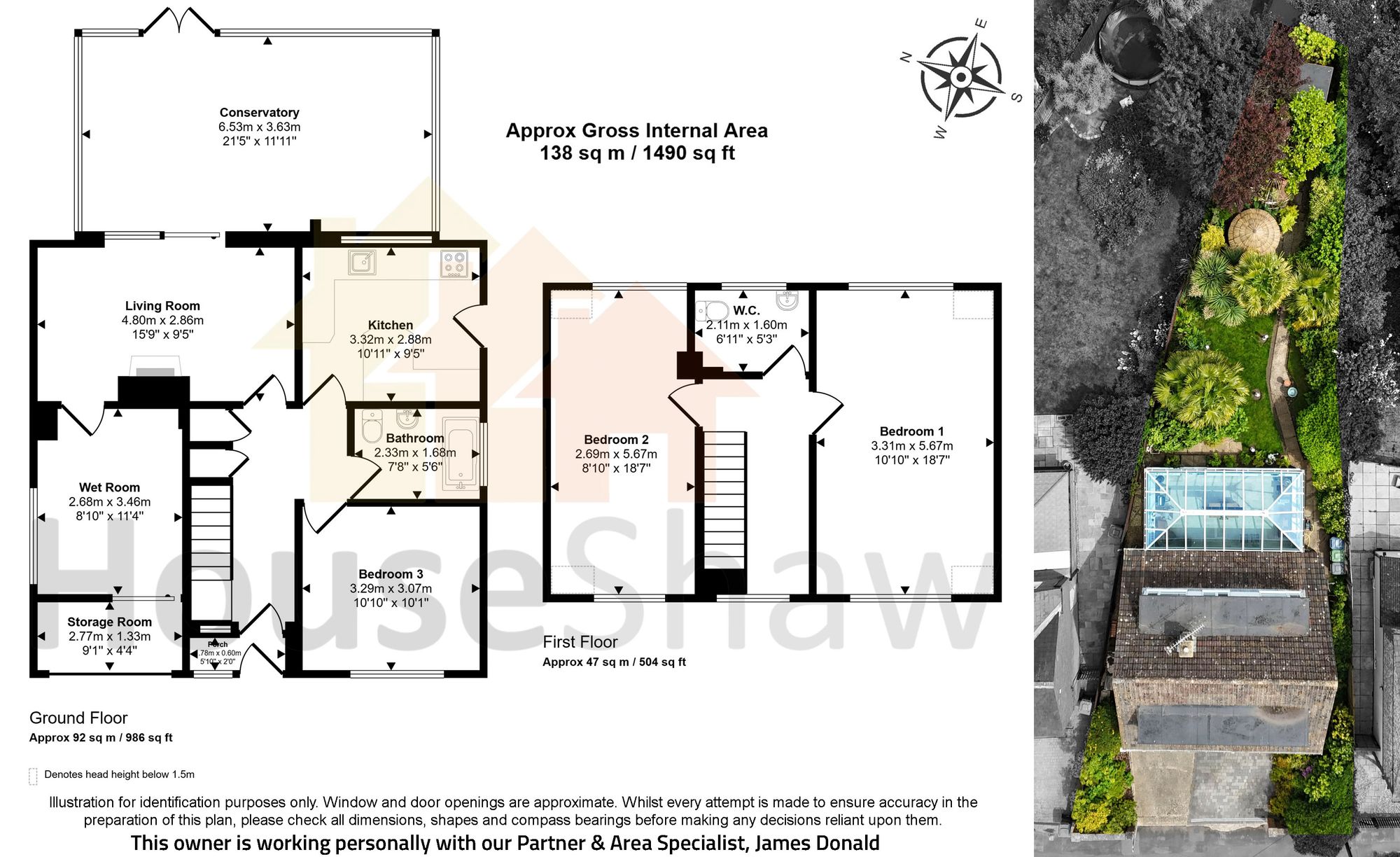 Floorplan for Plomer Green Lane, Downley, HP13