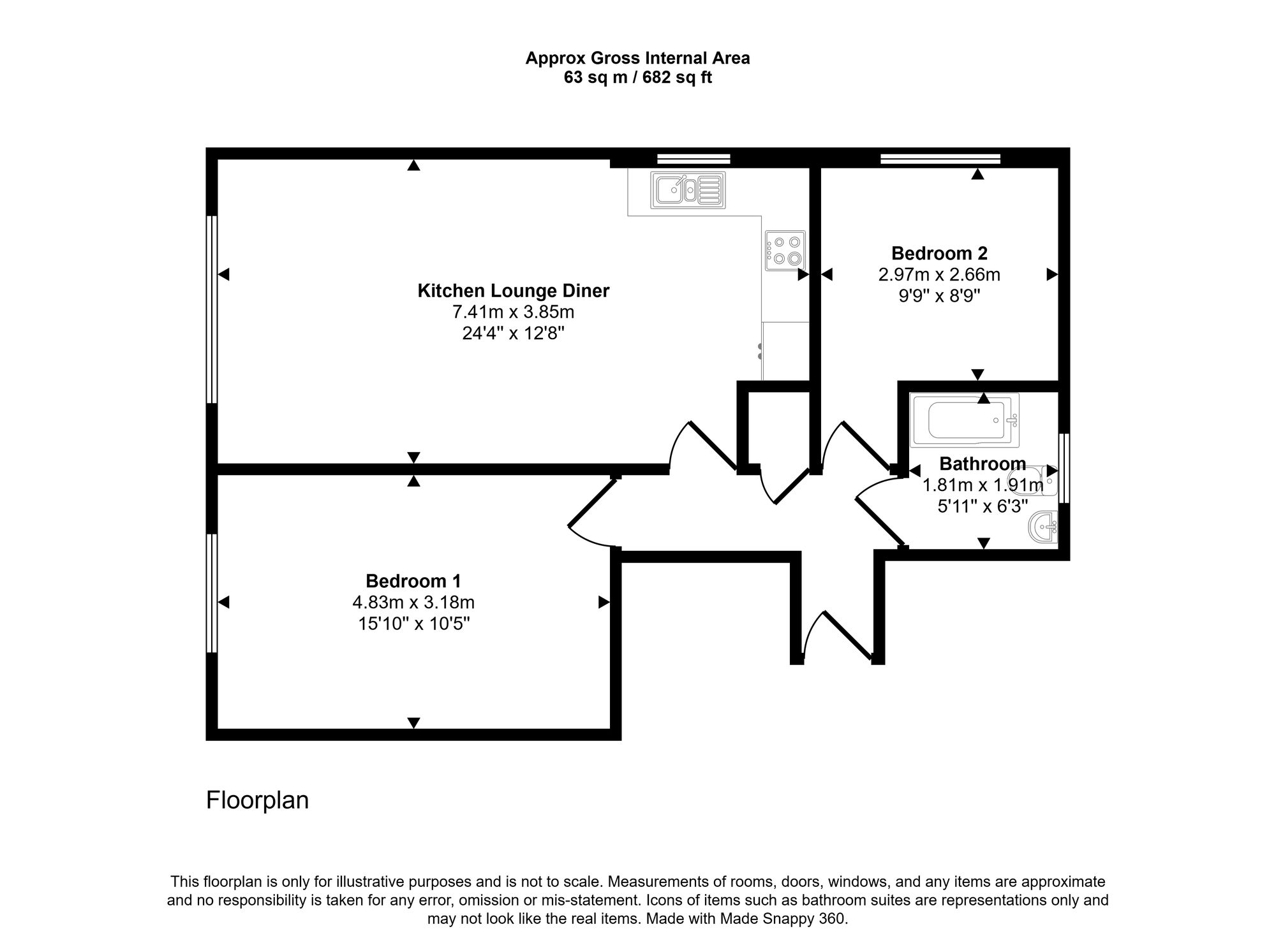 Floorplan for Hospital Hill, Chesham, HP5