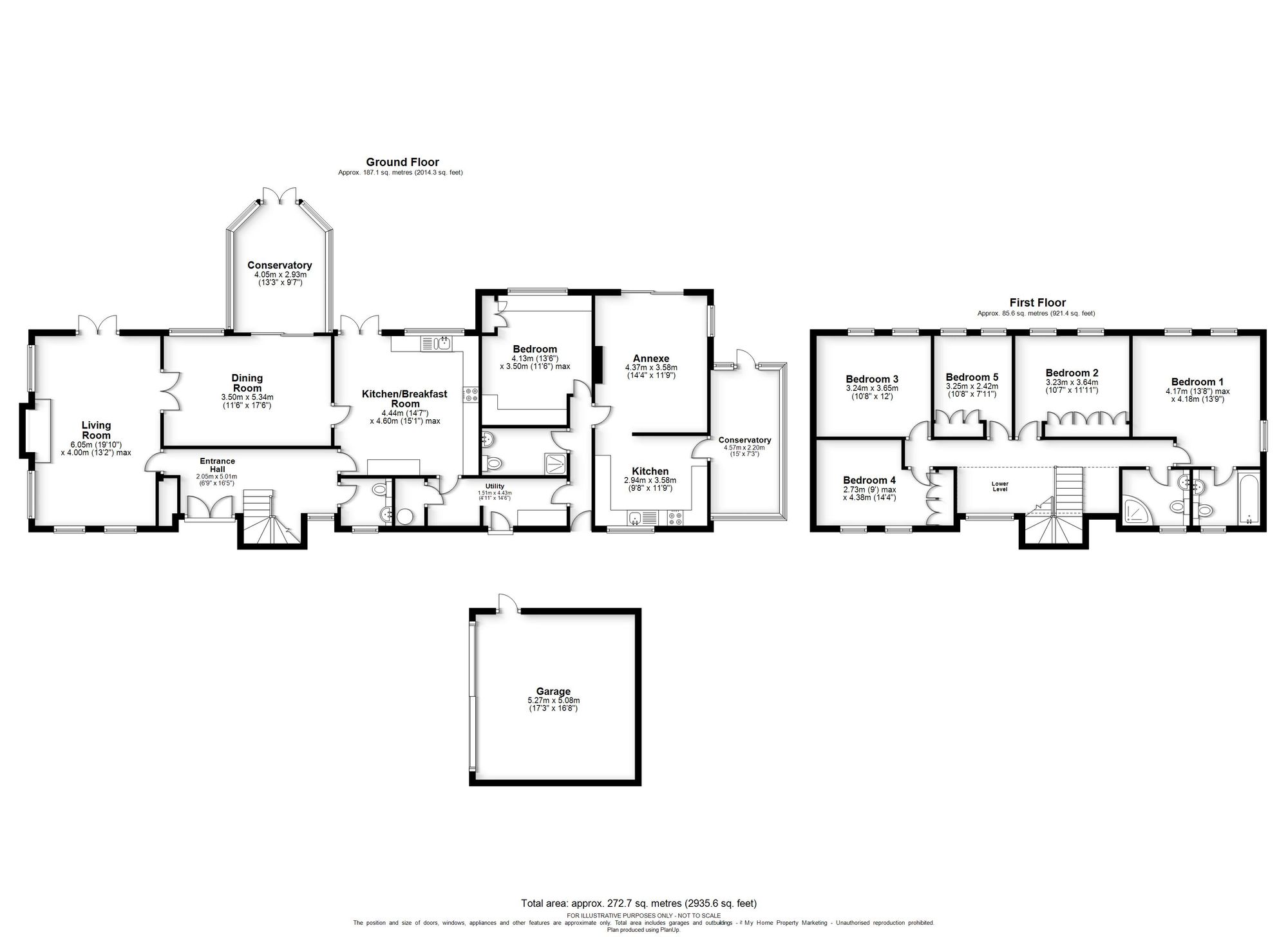 Floorplan for Wannions Close, Chesham, HP5