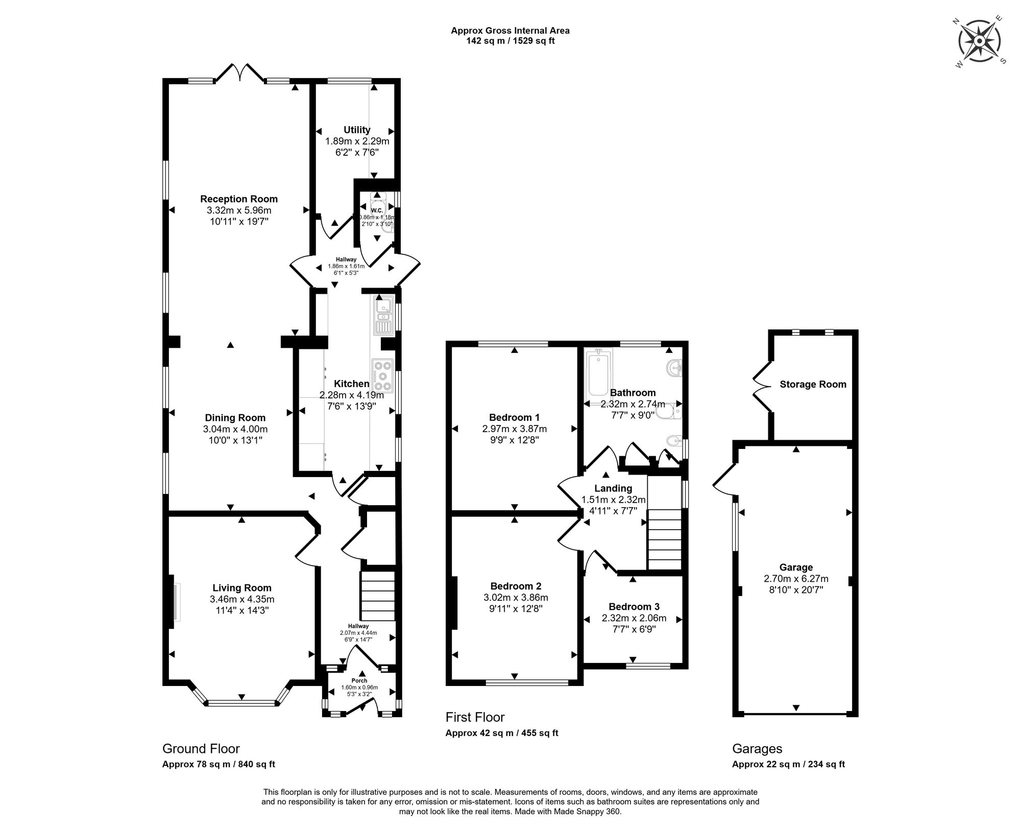 Floorplan for Chartridge Lane, Chesham, HP5