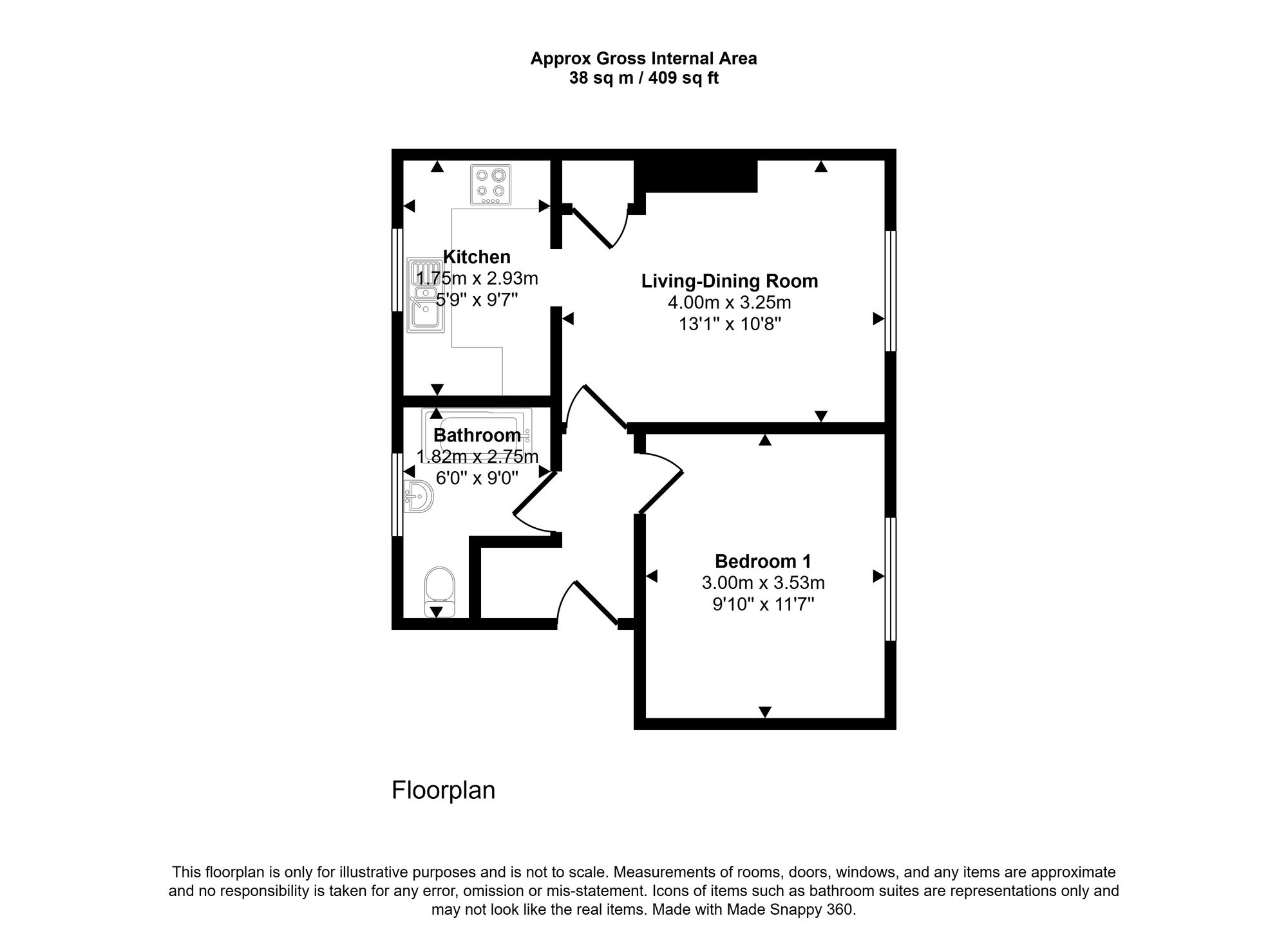 Floorplan for Asheridge Road, Chesham, HP5