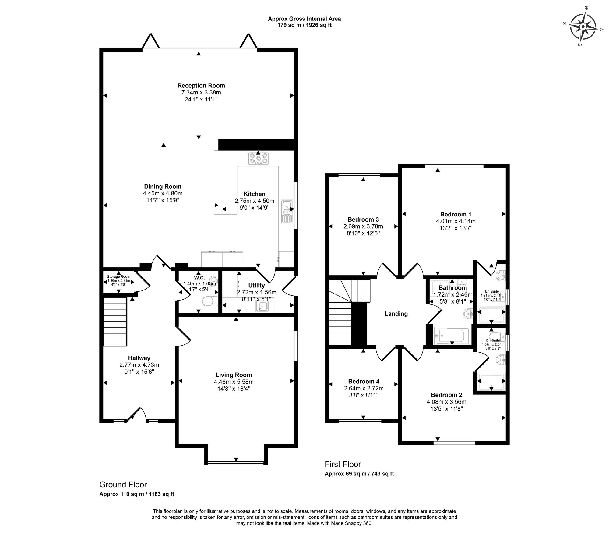 Floorplan for Spurlands End Road, Great Kingshill, HP15
