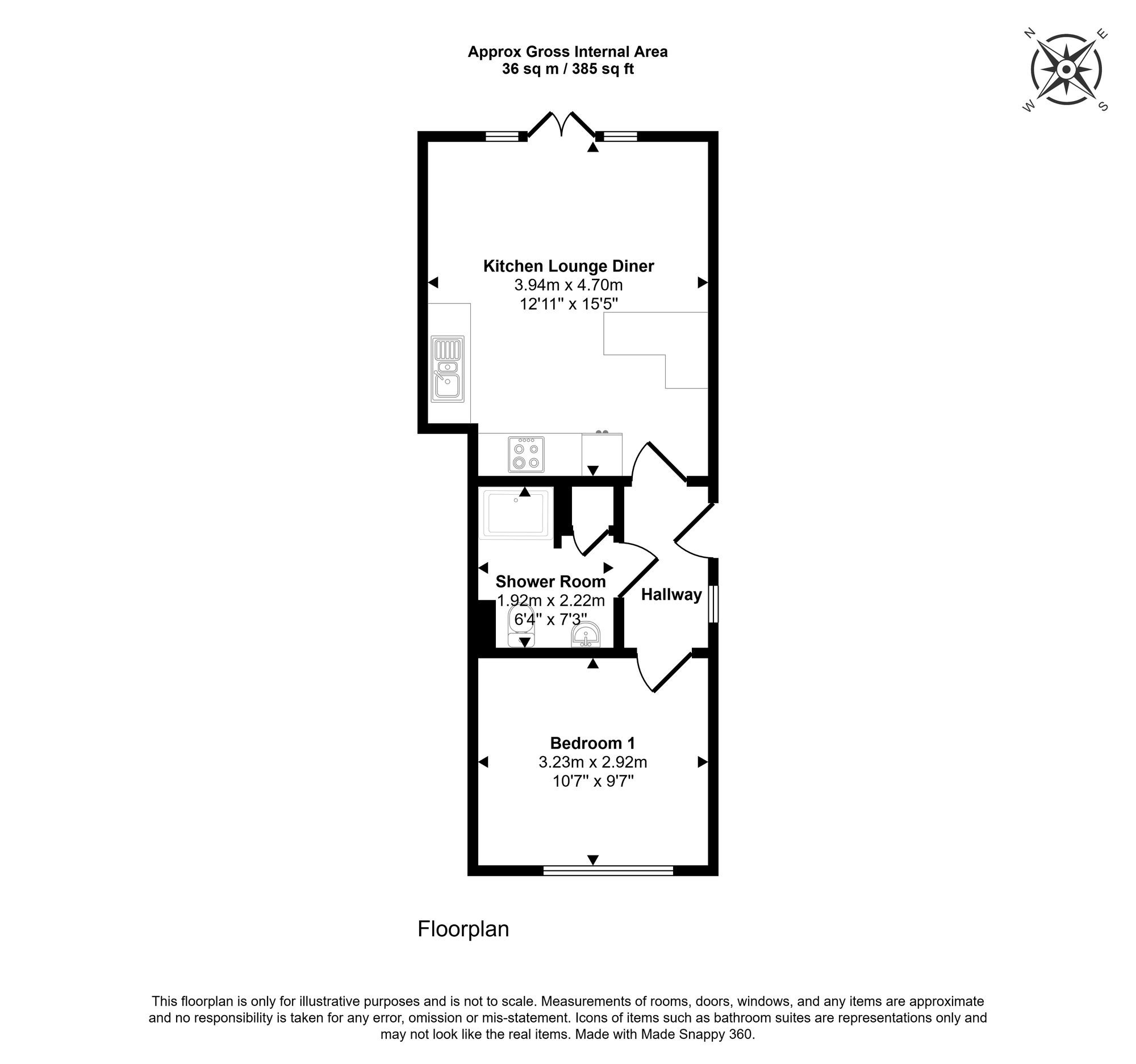 Floorplan for Groves Way, Chesham, HP5