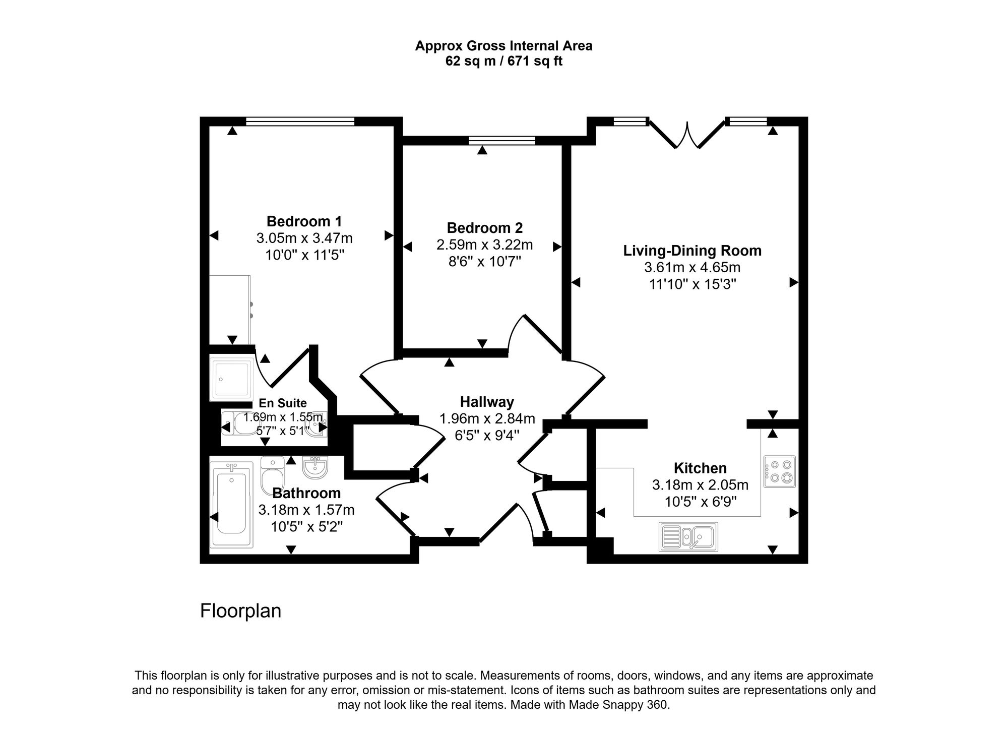Floorplan for Waterside, Lordsmill Court Waterside, HP5