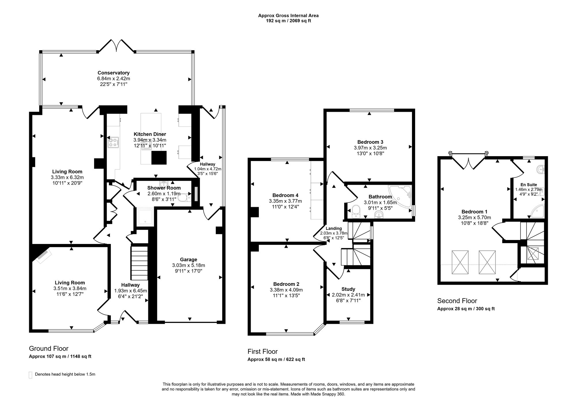 Floorplan for Berkeley Avenue, Chesham, HP5